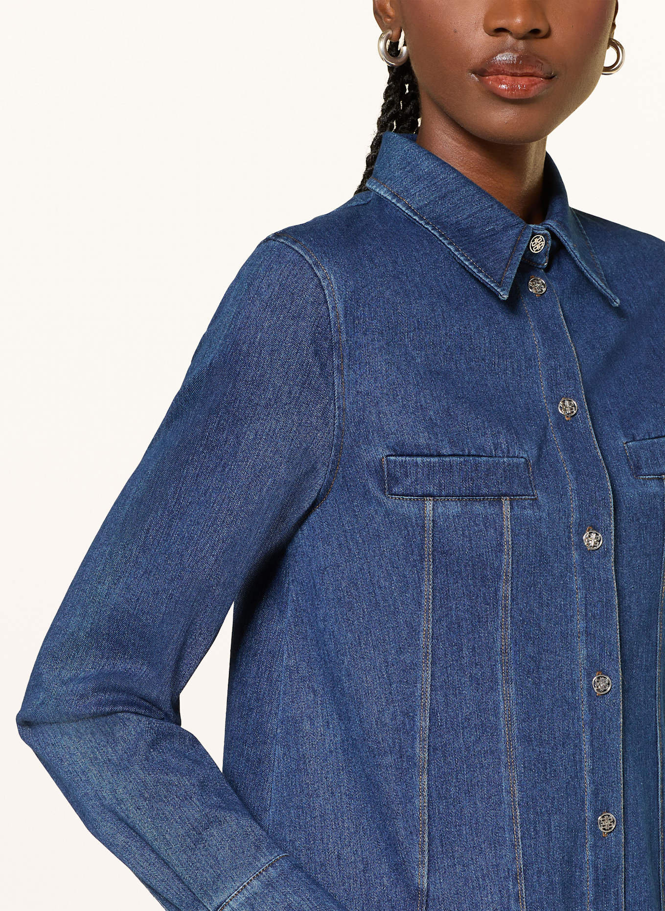 RIANI Jeans-Hemdblusenkleid: 423 light authentic blue