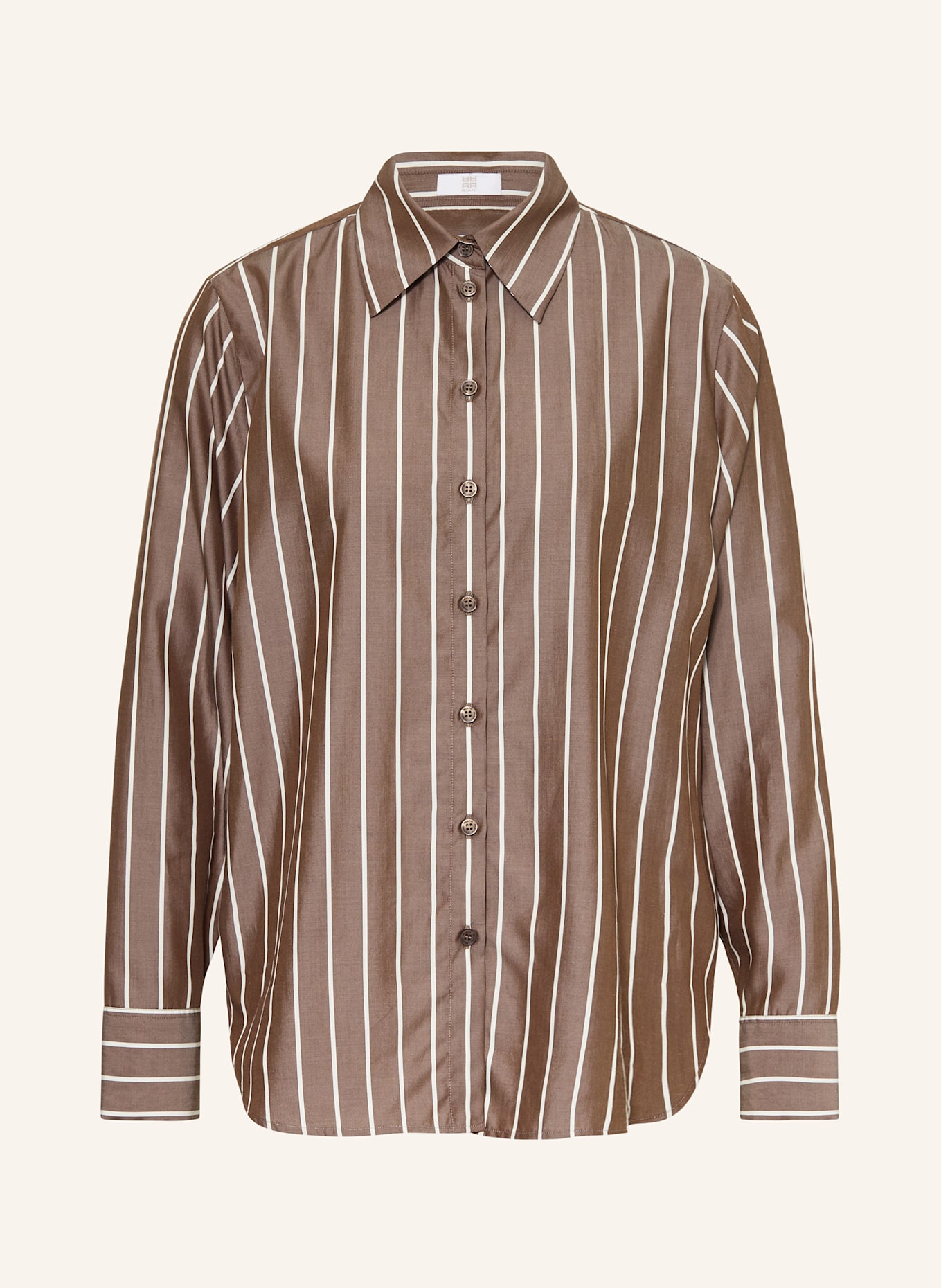 RIANI Hemdbluse: TAUPE / WEISS