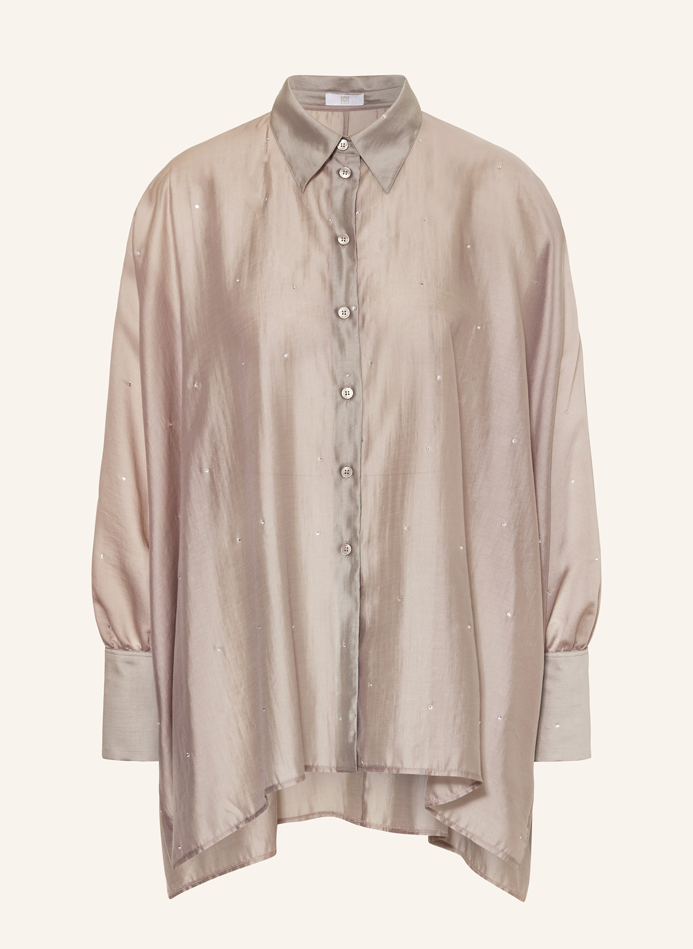 RIANI Hemdbluse mit Schmucksteinen: TAUPE
