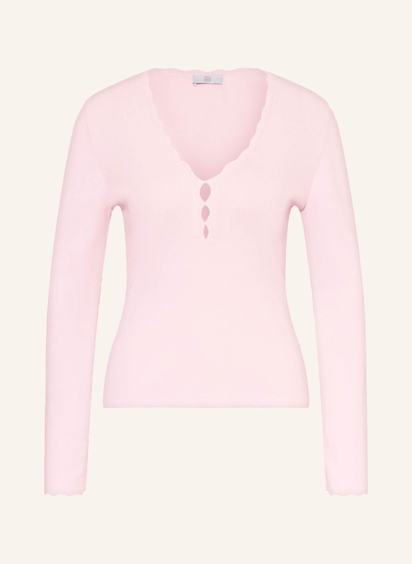 RIANI Sweater with cut-outs: LIGHT PINK