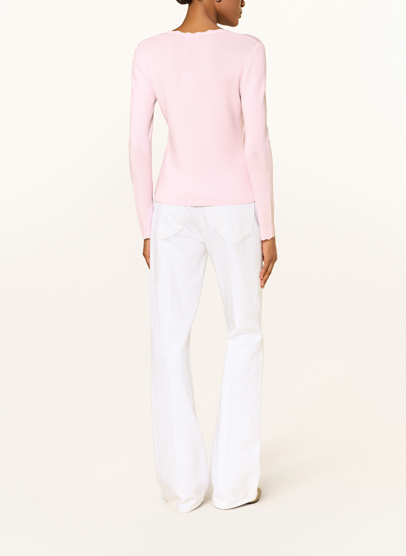 RIANI Sweater with cut-outs: LIGHT PINK