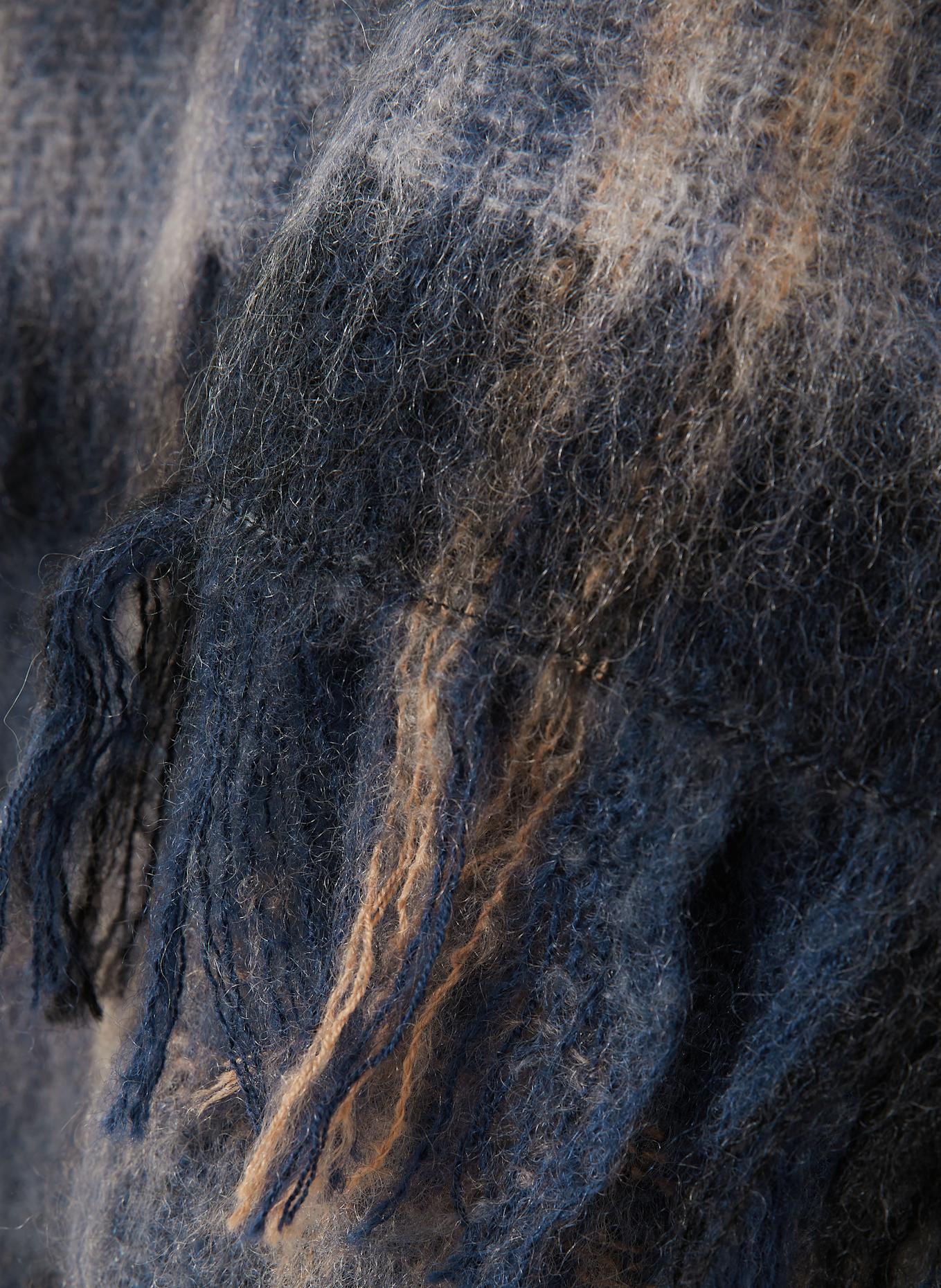 LOEWE Jacke mit Mohair: DUNKELBLAU / SCHWARZ / HELLBRAUN