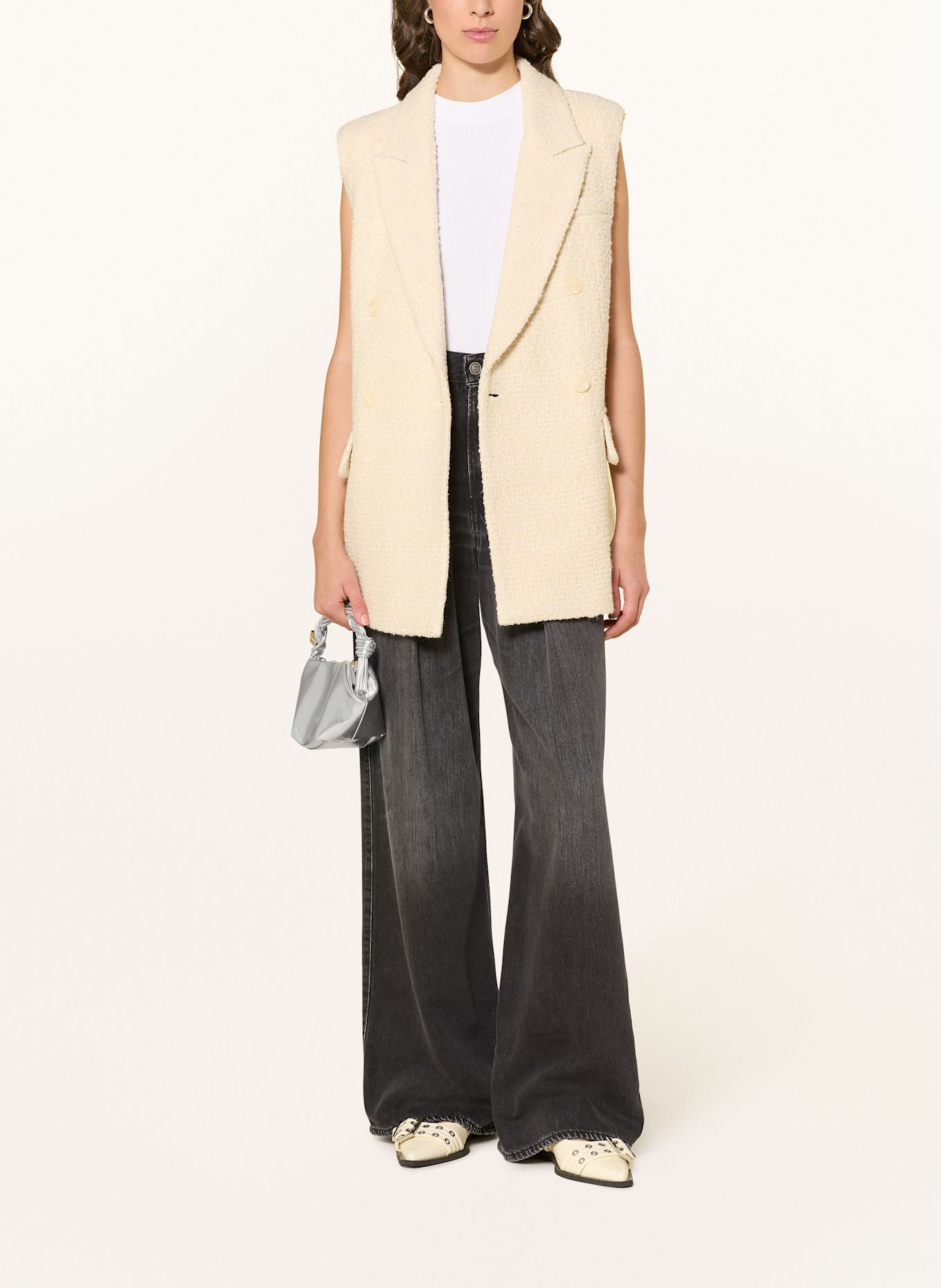 MRS & HUGS Blazerweste: CREME