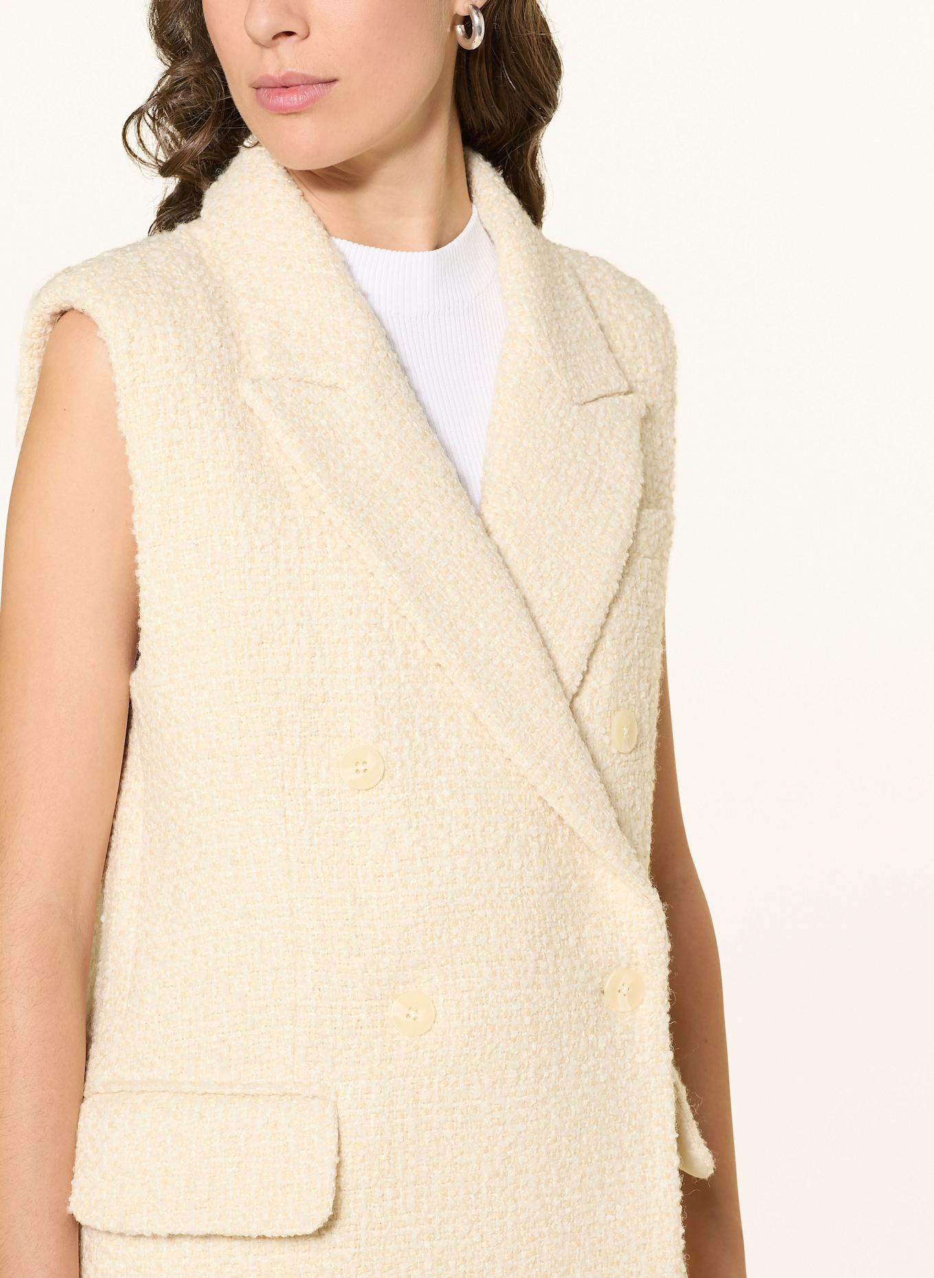 MRS & HUGS Blazerweste: CREME