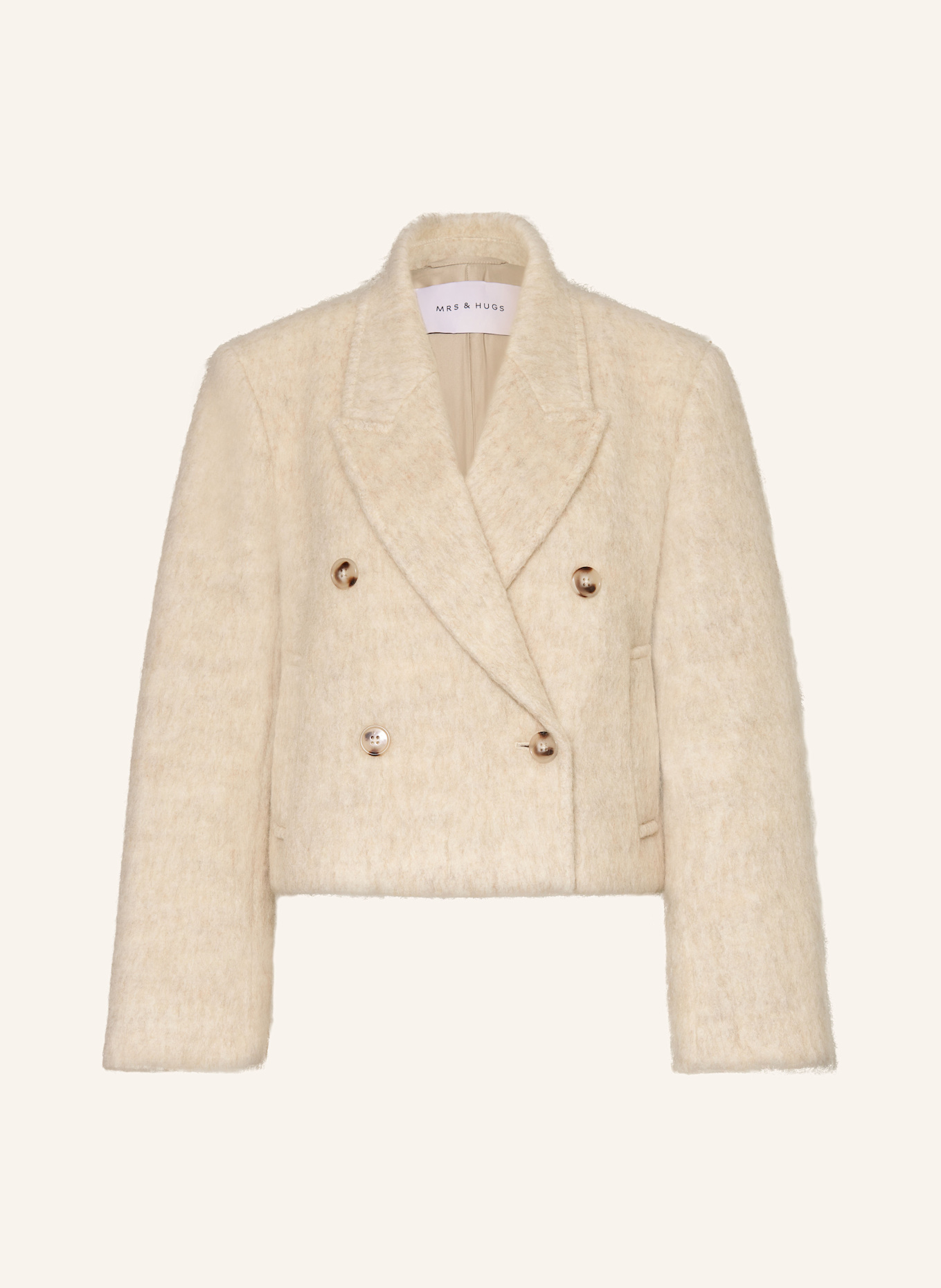 MRS & HUGS Jacke: CREME