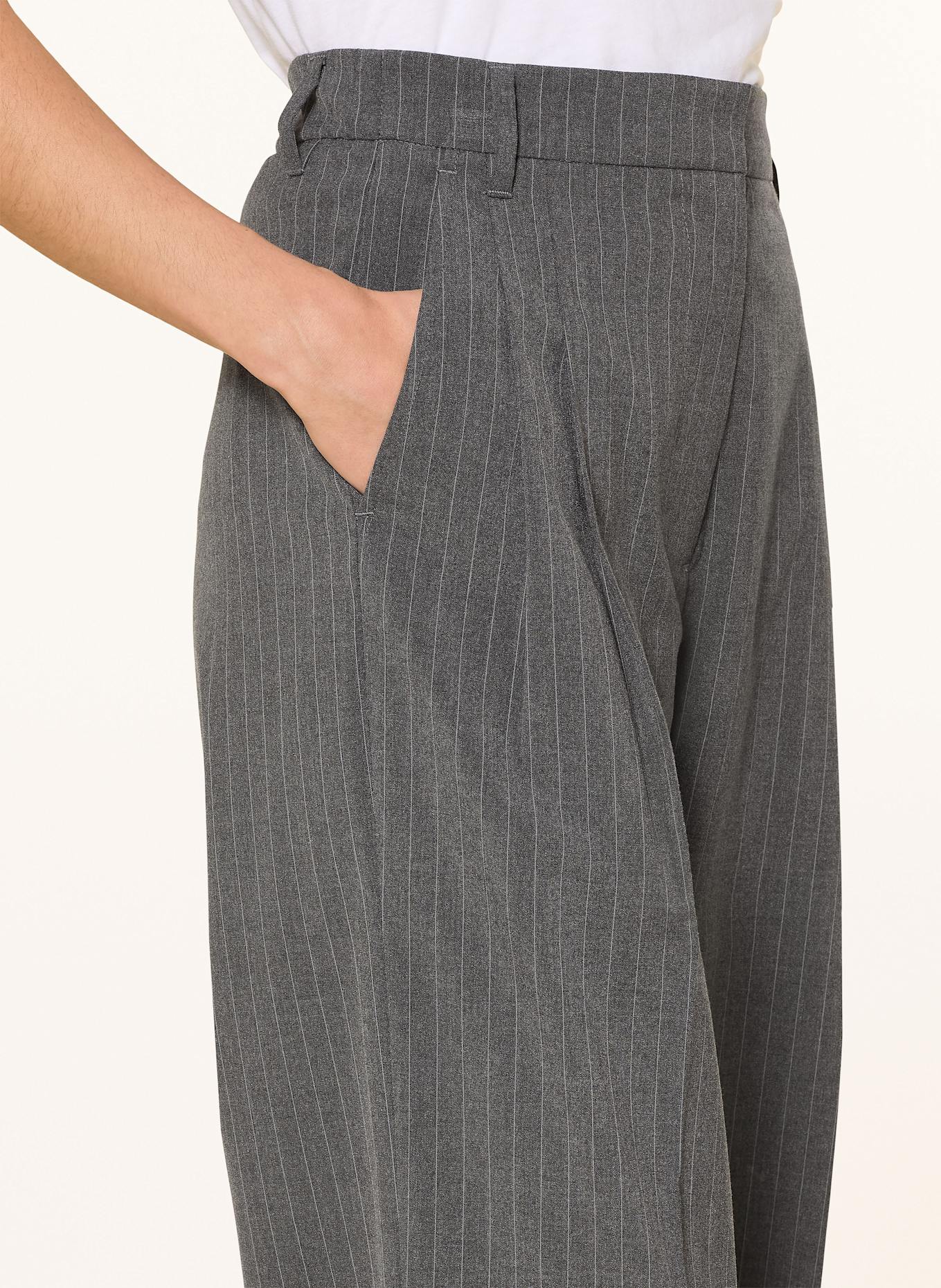 MRS & HUGS Spodnie marlena: CZIEMNOSZARY