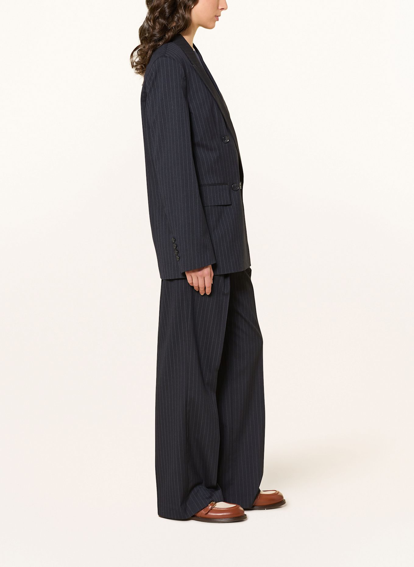 MRS & HUGS Spodnie marlena: GRANATOWY