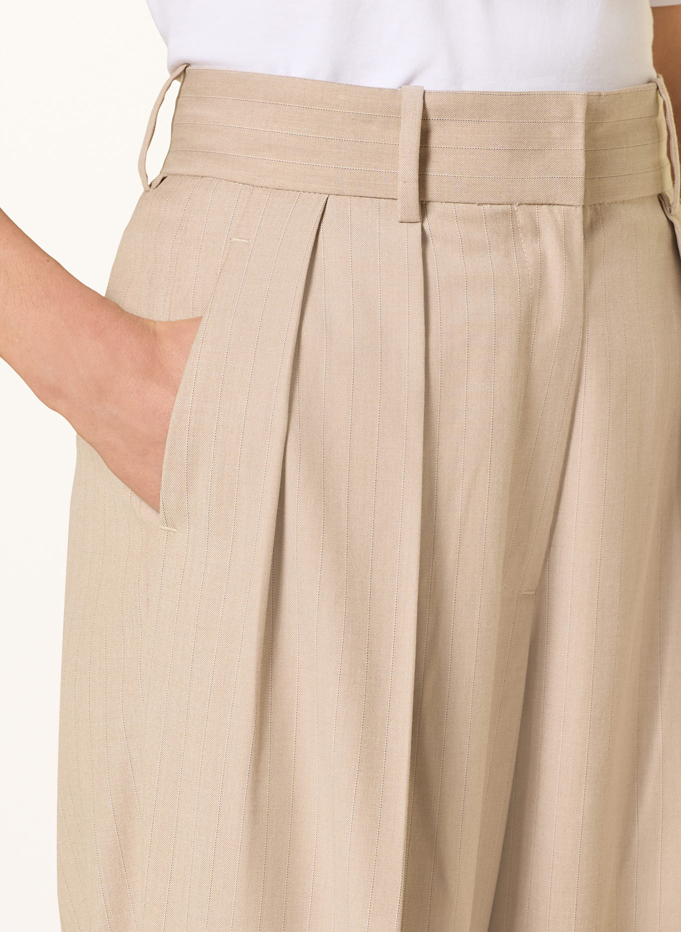 MRS & HUGS Spodnie marlena: BEŻOWY