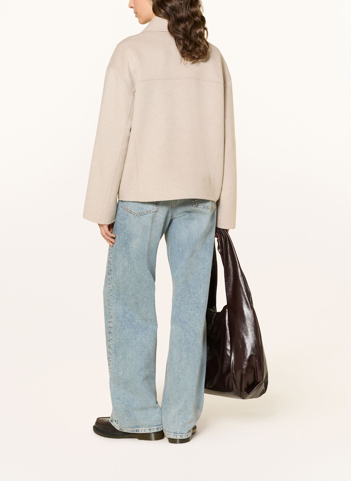 MRS & HUGS Boxy jacket: CREAM