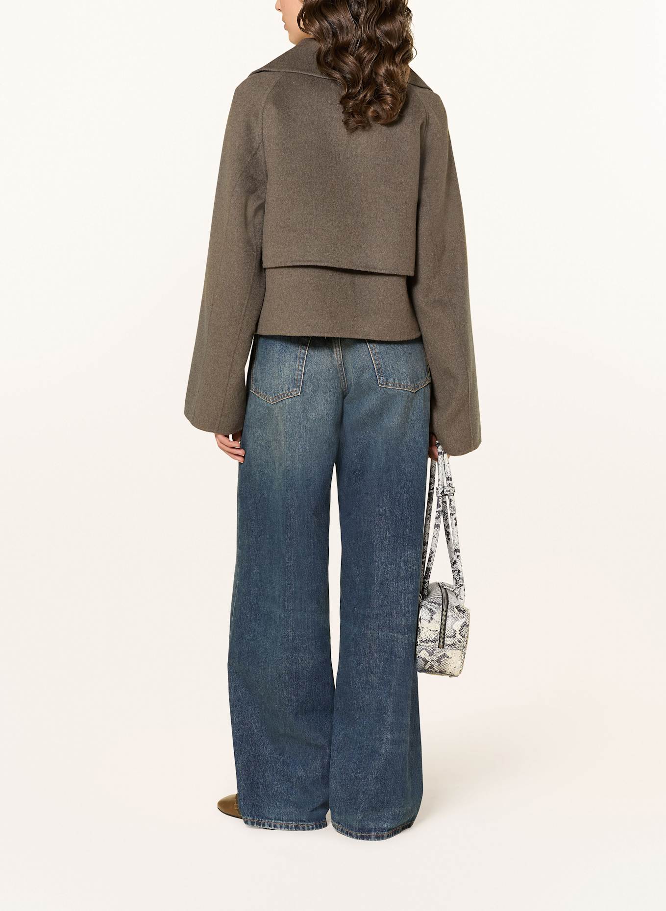 MRS & HUGS Boxy jacket: TAUPE