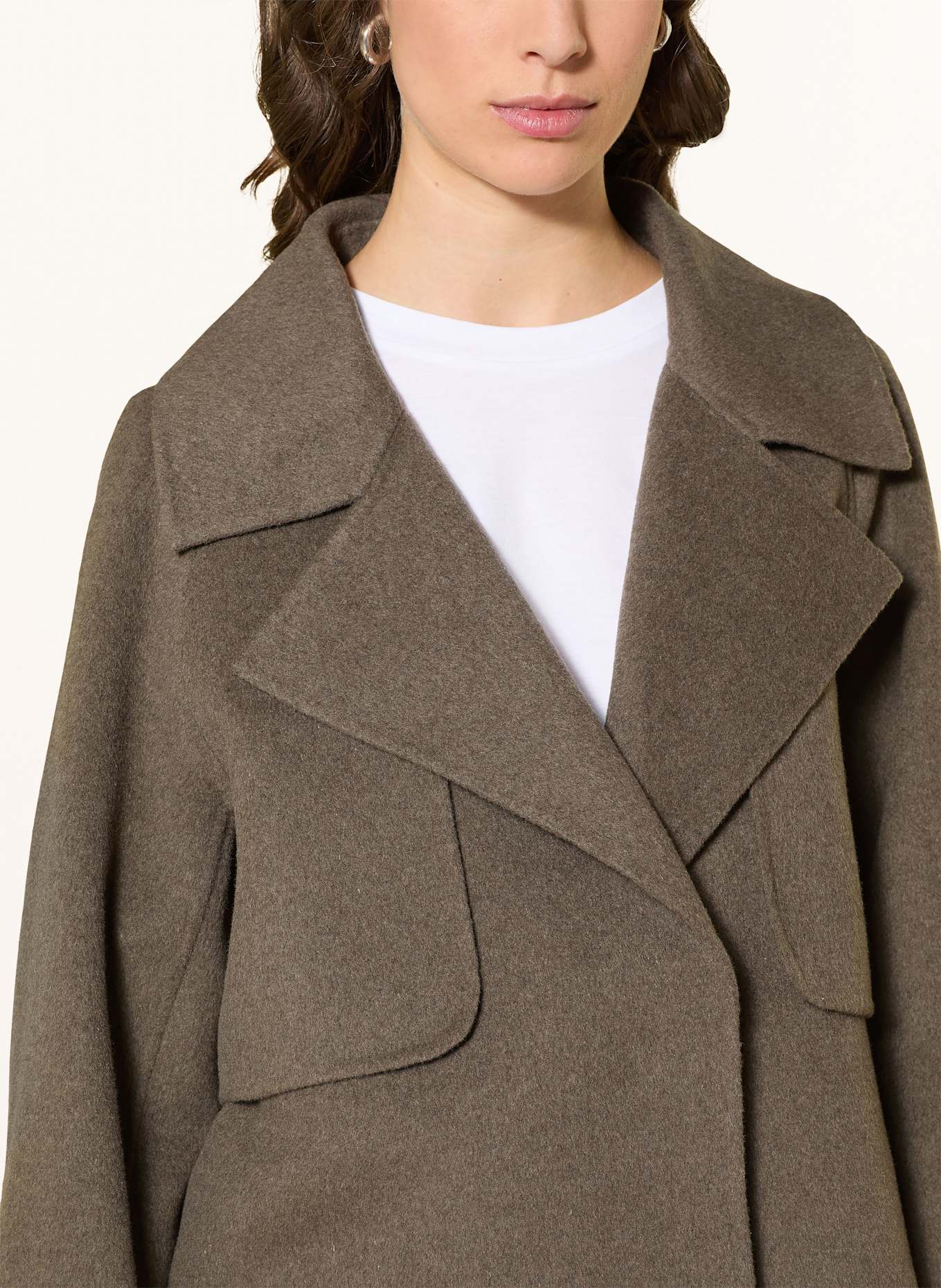 MRS & HUGS Boxy jacket: TAUPE