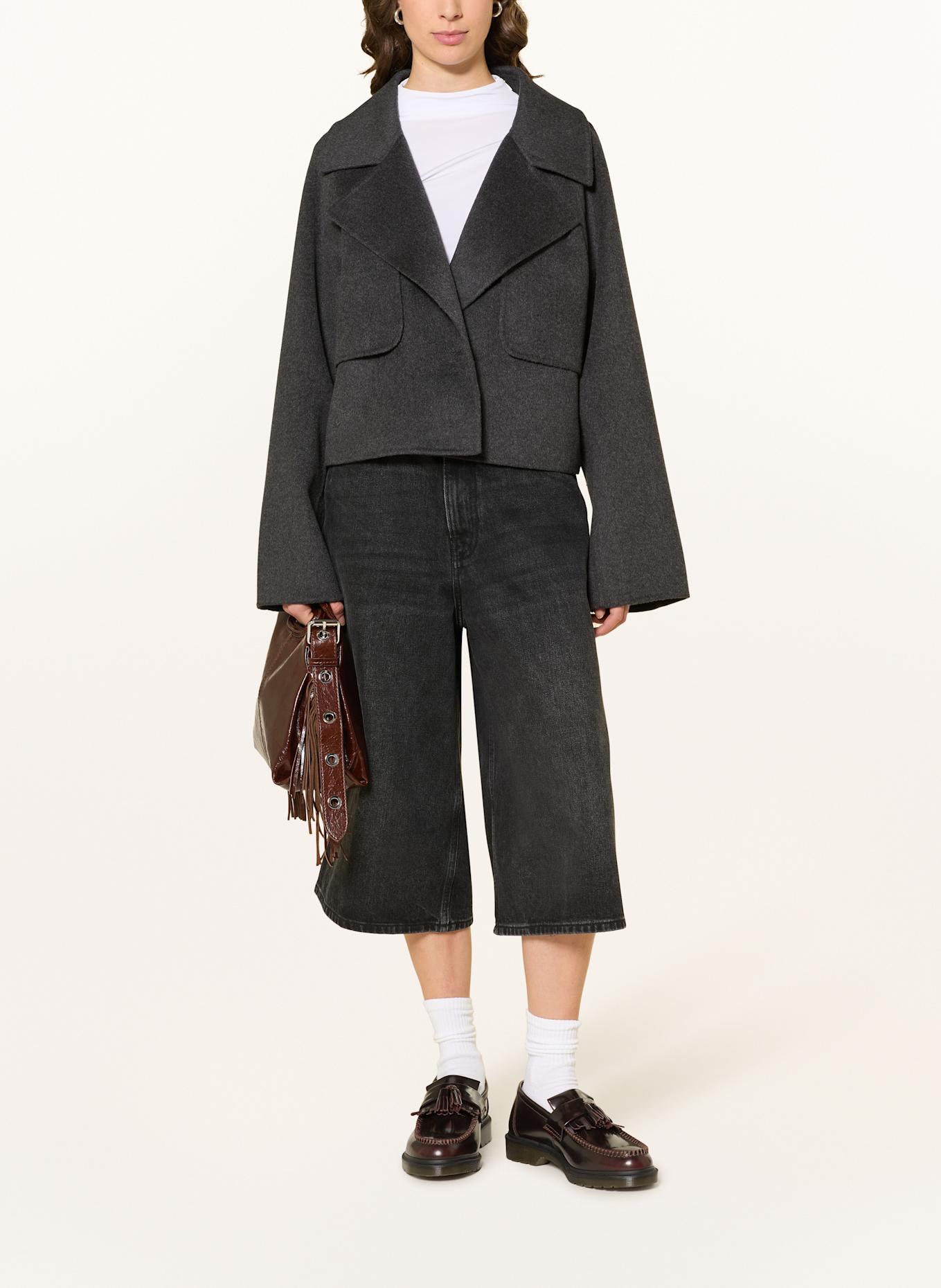 MRS & HUGS Kastenjacke: DUNKELGRAU