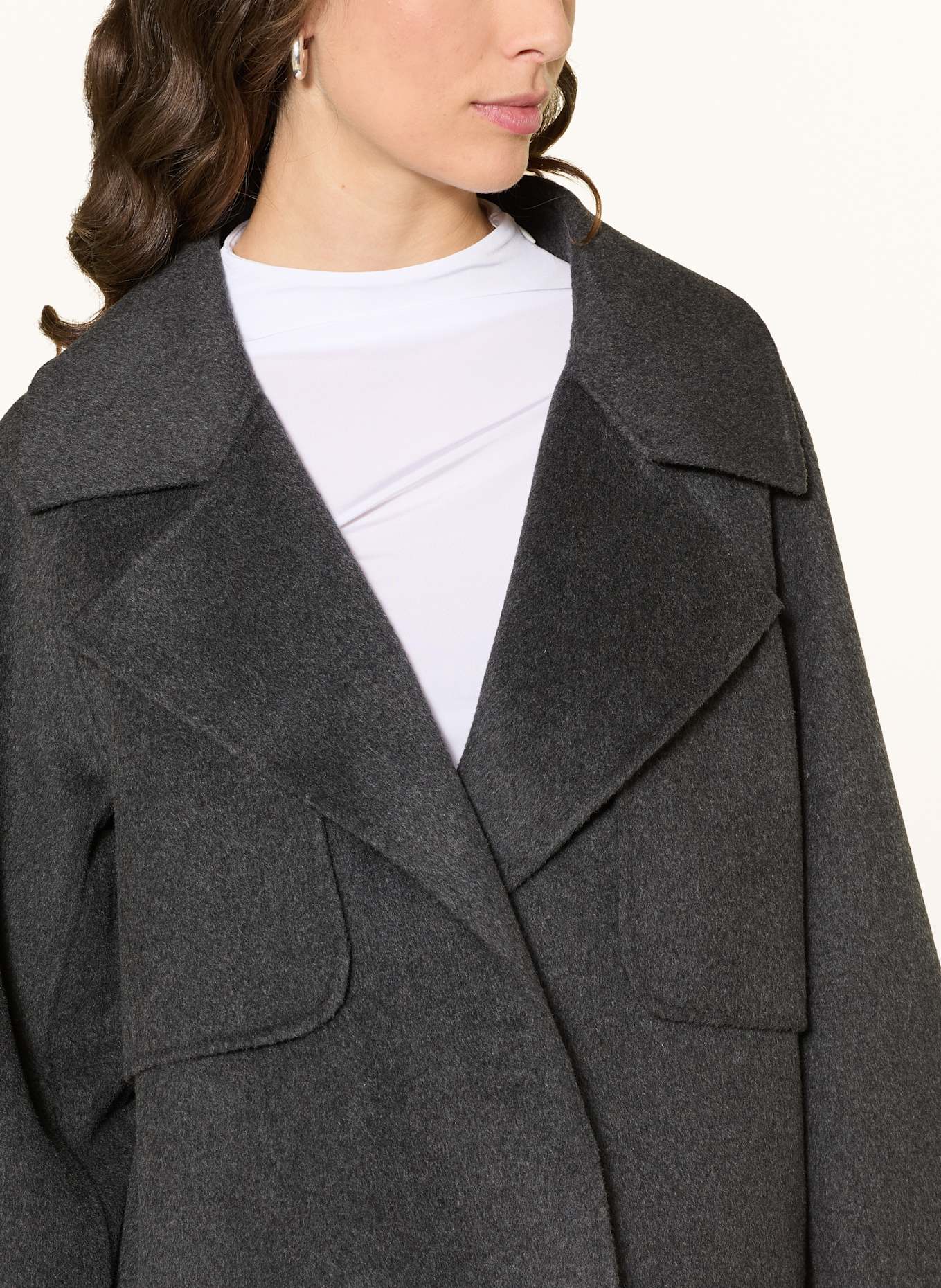 MRS & HUGS Kastenjacke: DUNKELGRAU