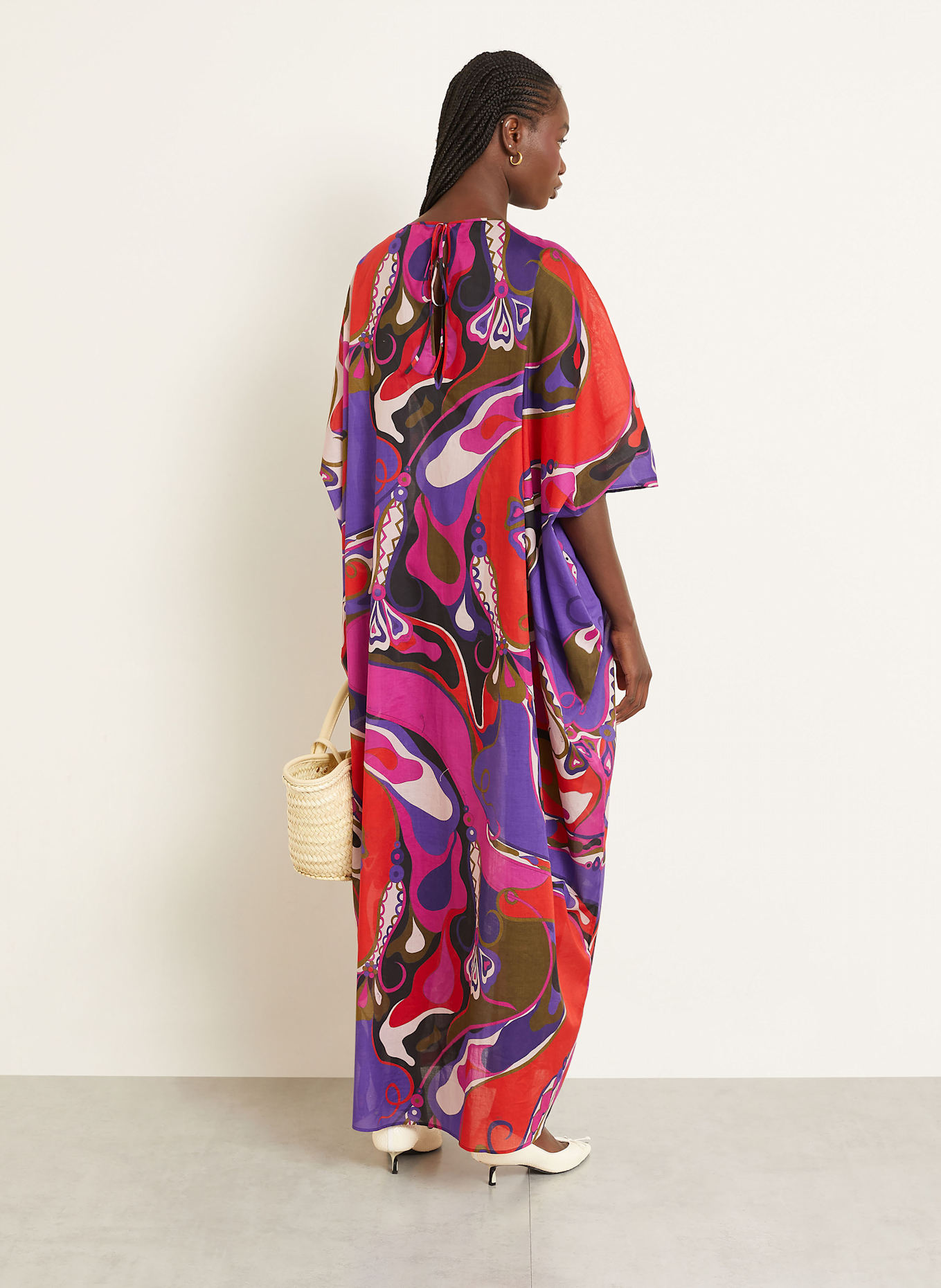 PUCCI Kaftan: PINK / LILA / SCHWARZ
