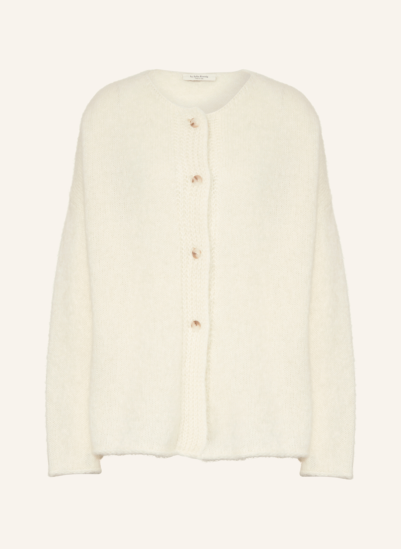 by Aylin Koenig Strickjacke FREDERIKA mit Alpaka: ECRU