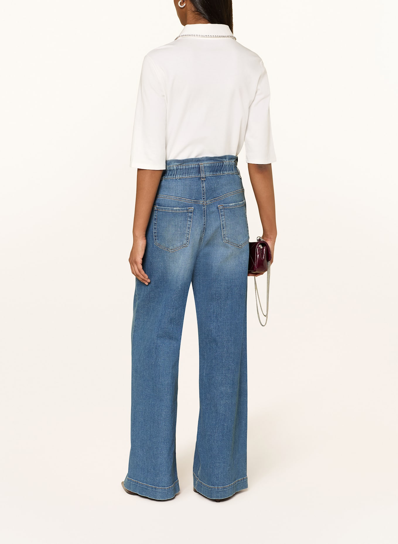 MARC CAIN Blusenshirt mit Schmucksteinbesatz und 3/4-Arm: 110 off