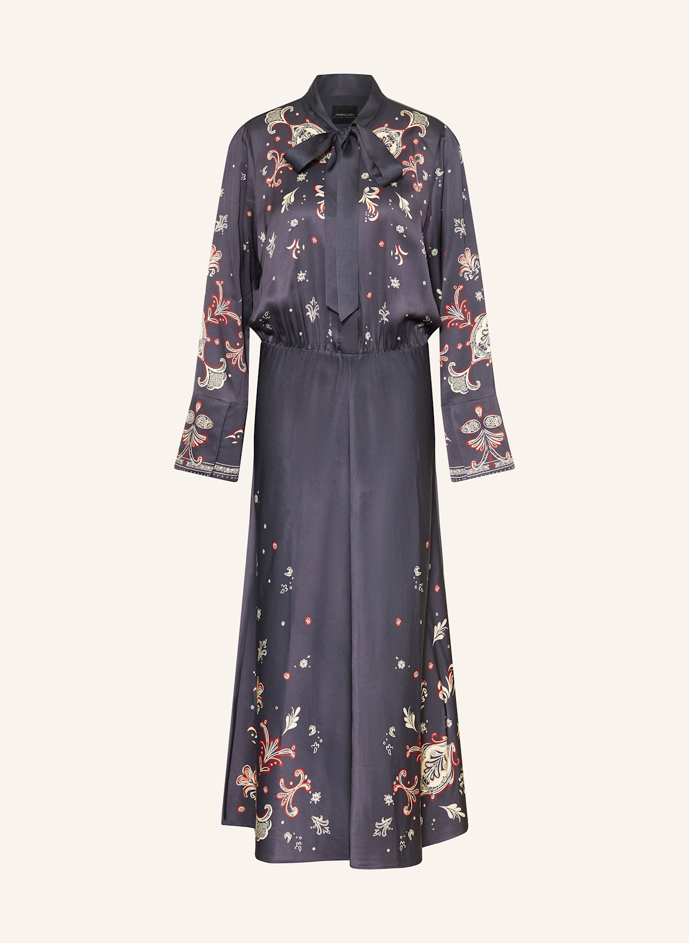 MARC CAIN Schluppenkleid aus Satin: 382 periscope