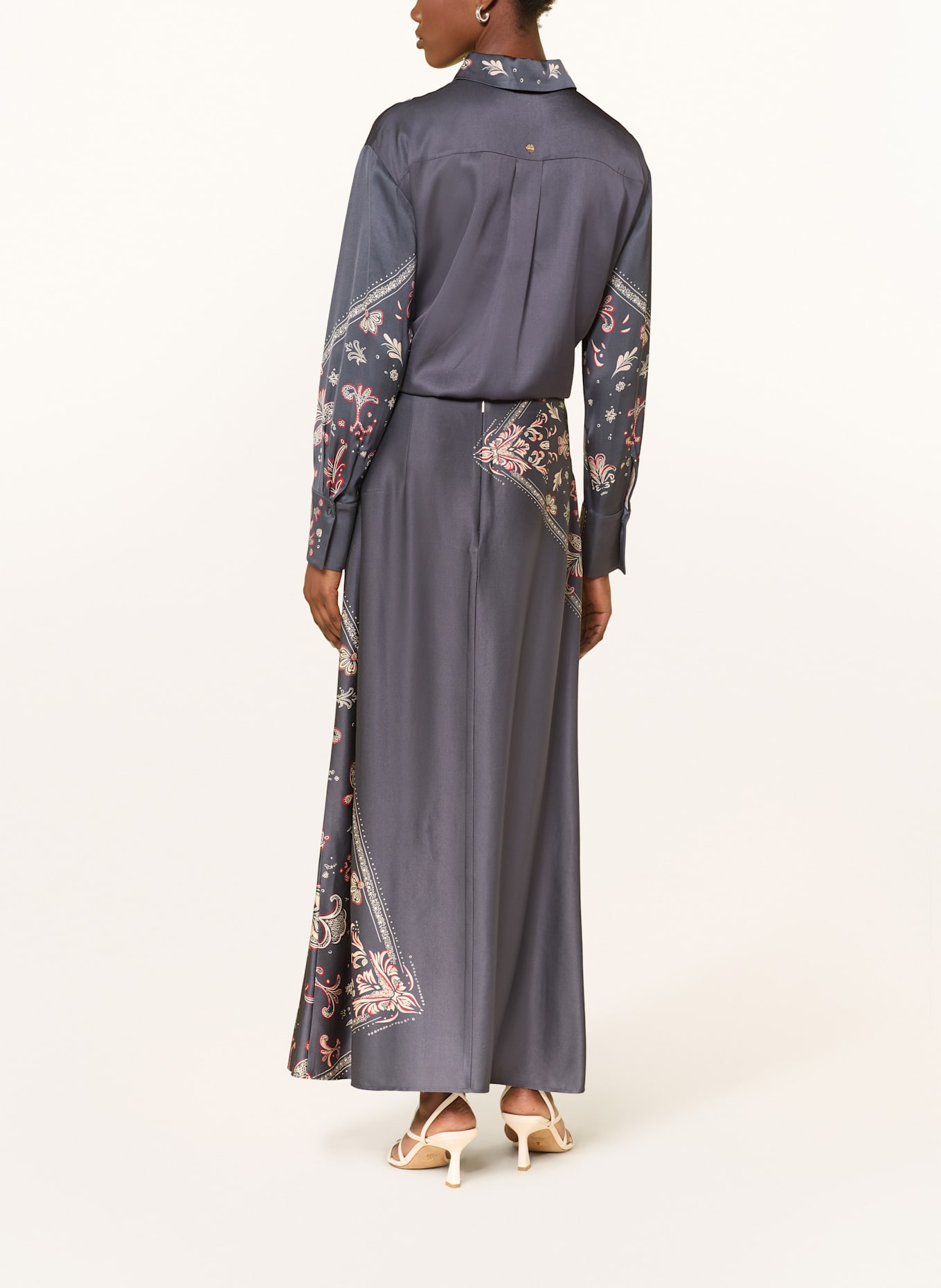 MARC CAIN Blusenshirt aus Satin: 382 periscope