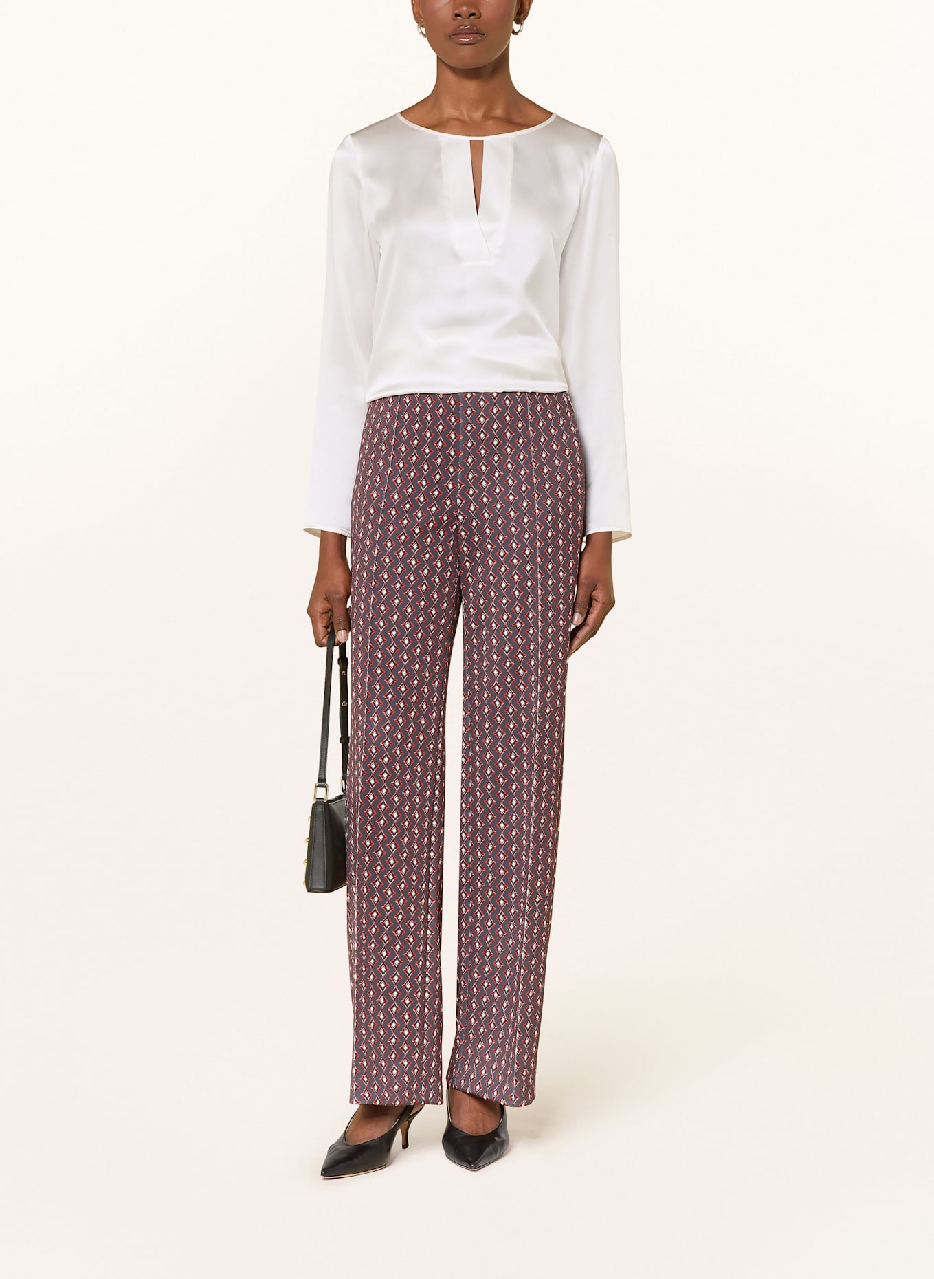 MARC CAIN Blusenshirt aus Seide im Materialmix: 110 off