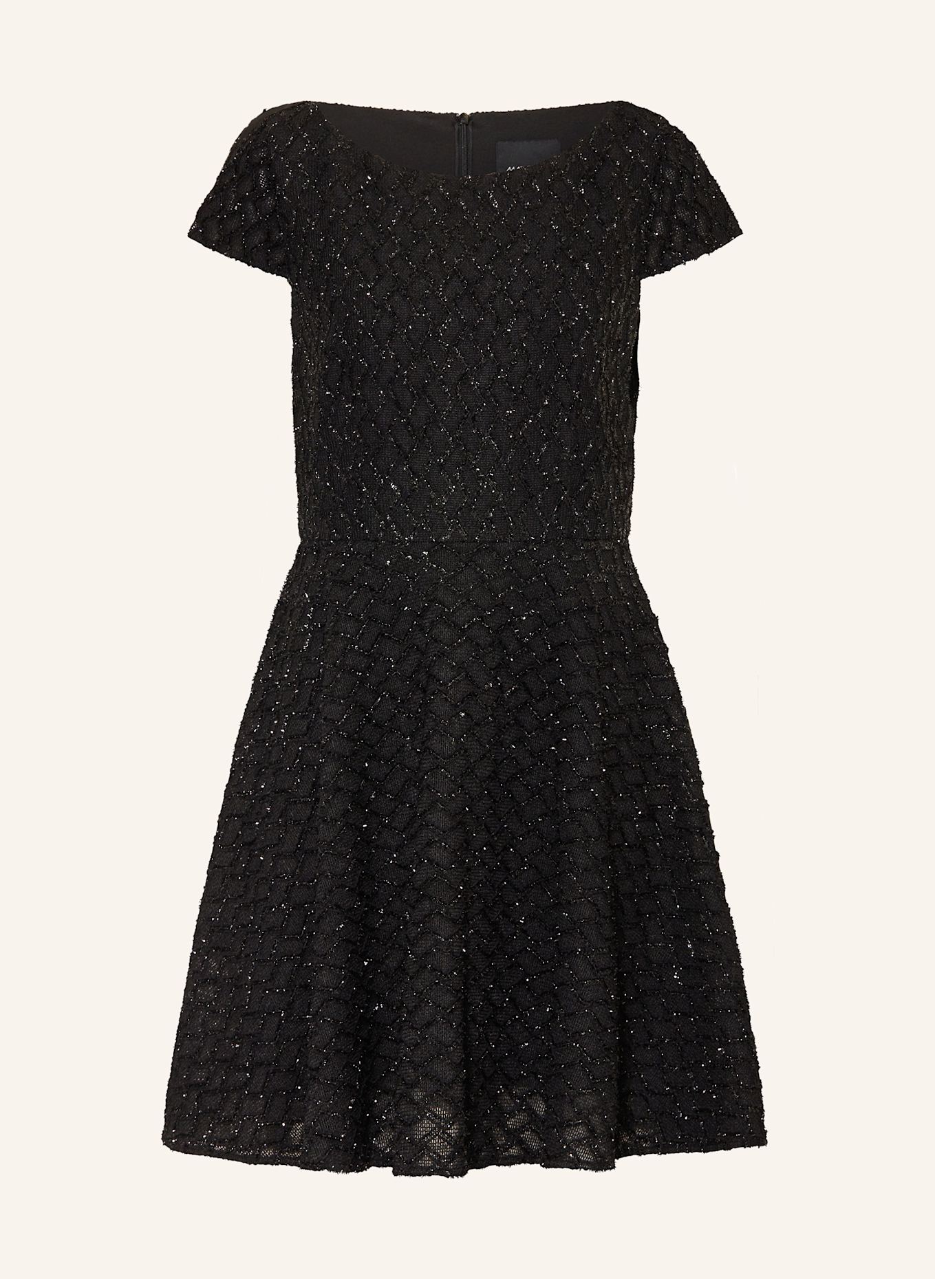 MARC CAIN Kleid mit Glitzergarn: 900 BLACK
