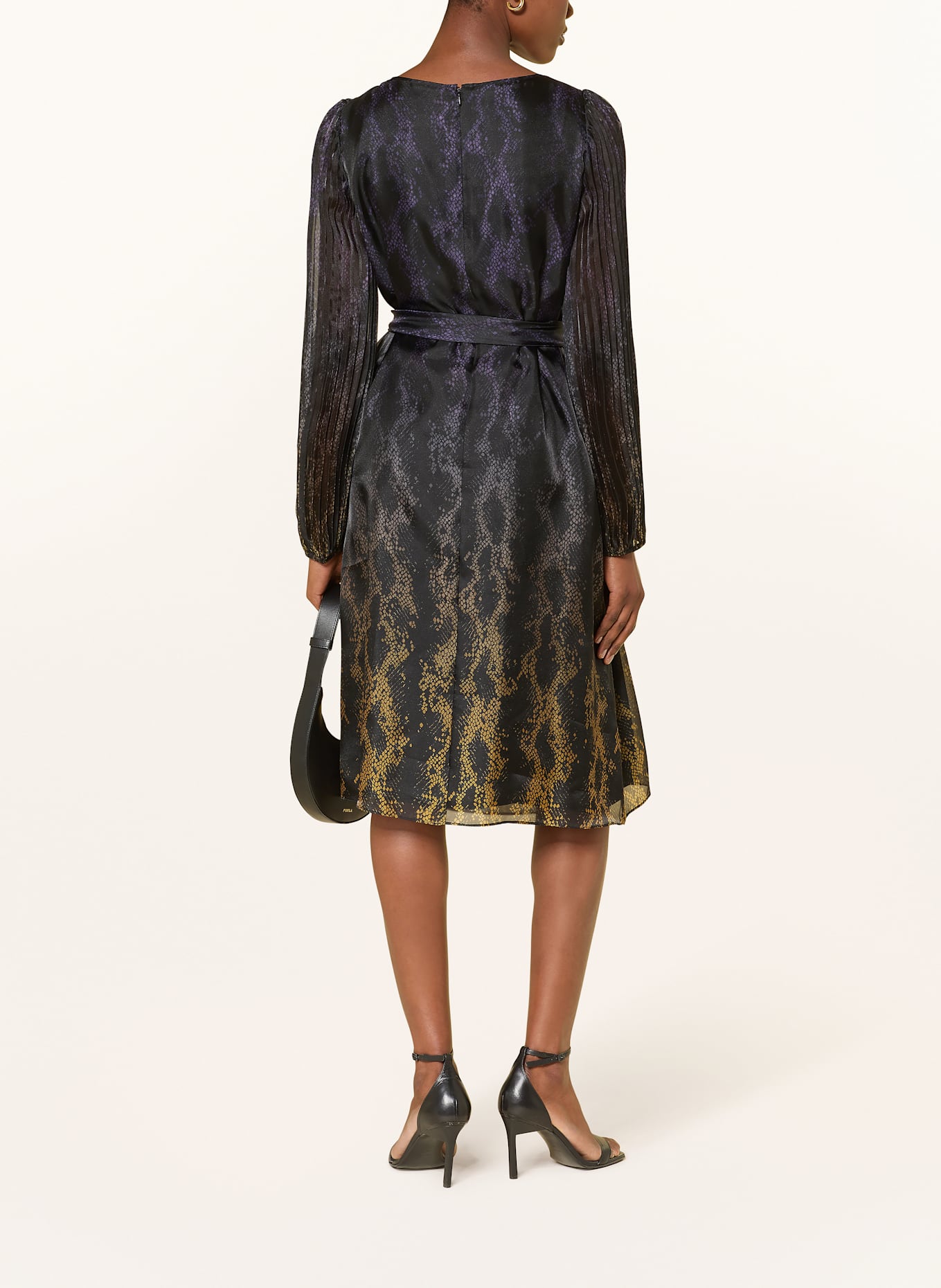 MARC CAIN Kleid: 917 black/amber gold