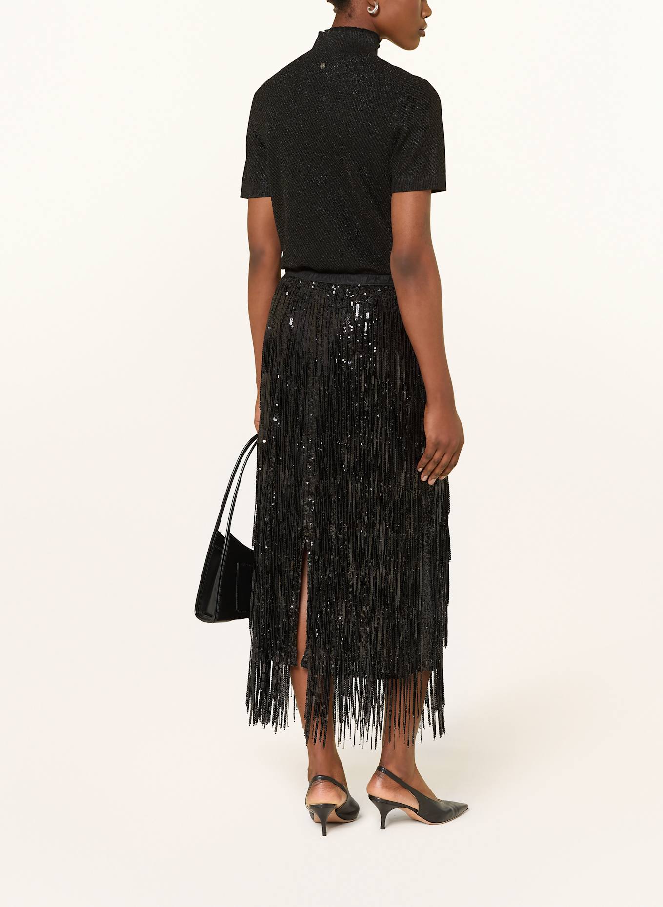 MARC CAIN Rock mit Partien: 900 BLACK