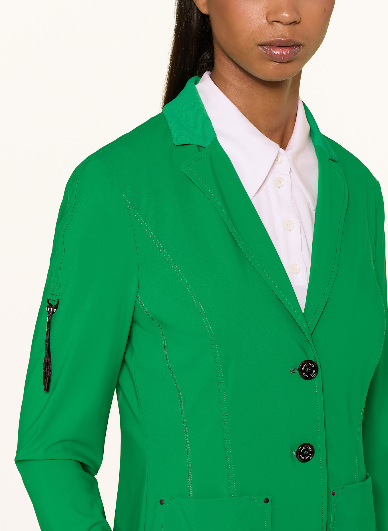 MARC CAIN blazer: 554 bright emerald new