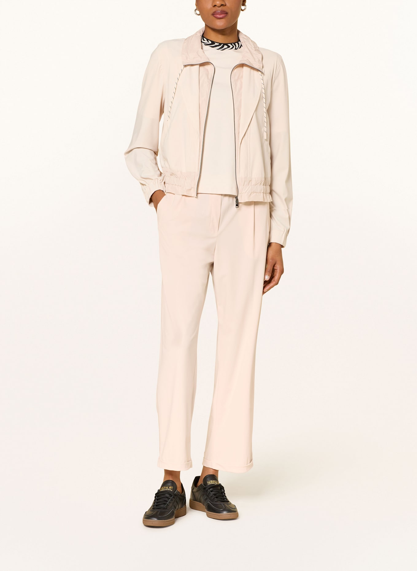 MARC CAIN 7/8-Hose mit Galonstreifen: 153 Magnolia