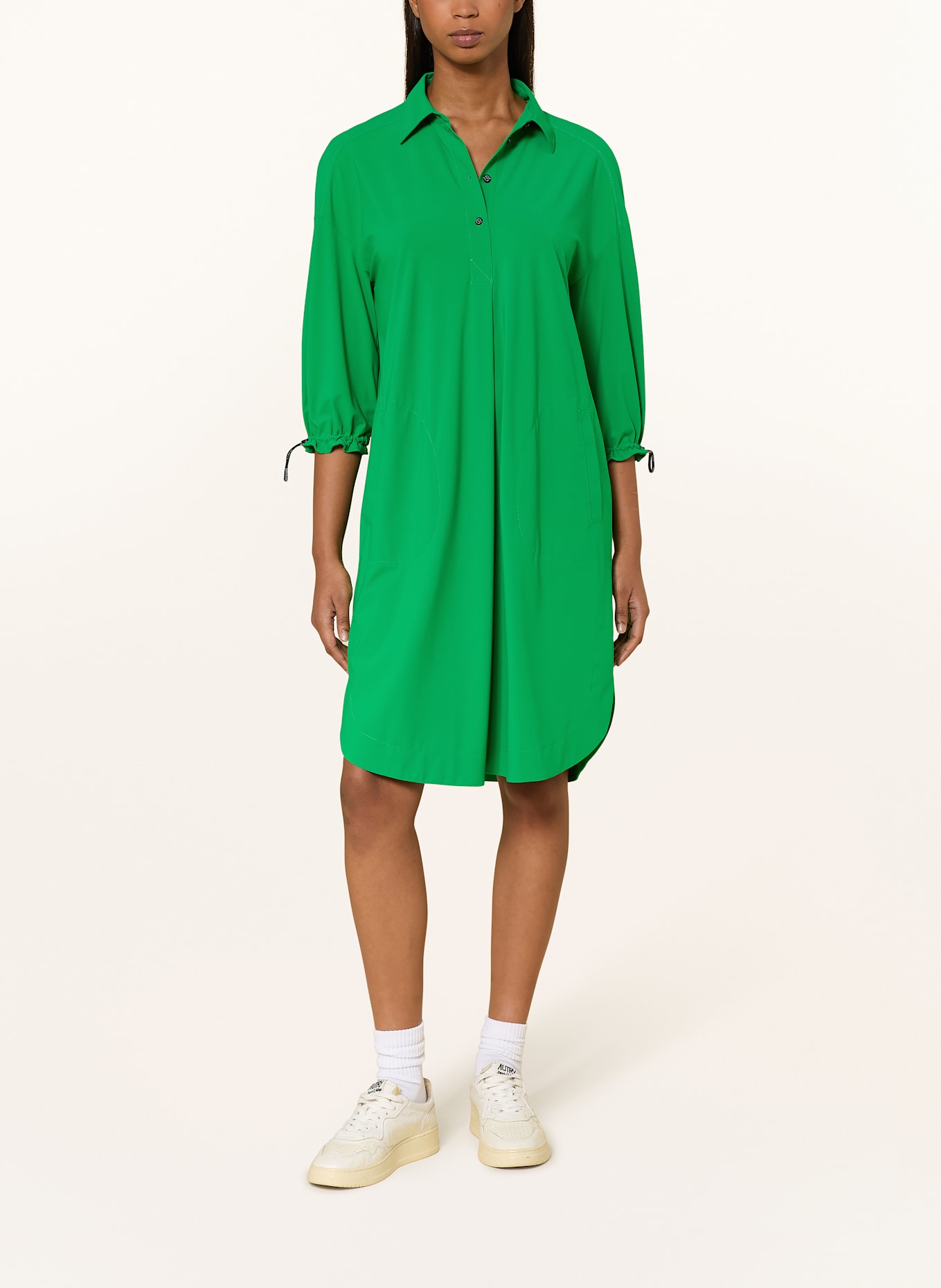 MARC CAIN Sukienka z rękawem 3/4: 554 bright emerald new