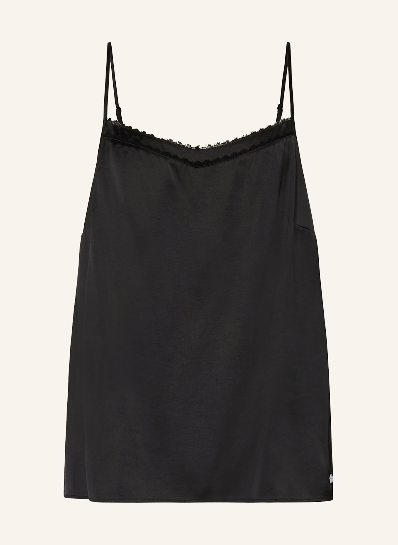 MARC CAIN Satintop: 900 BLACK