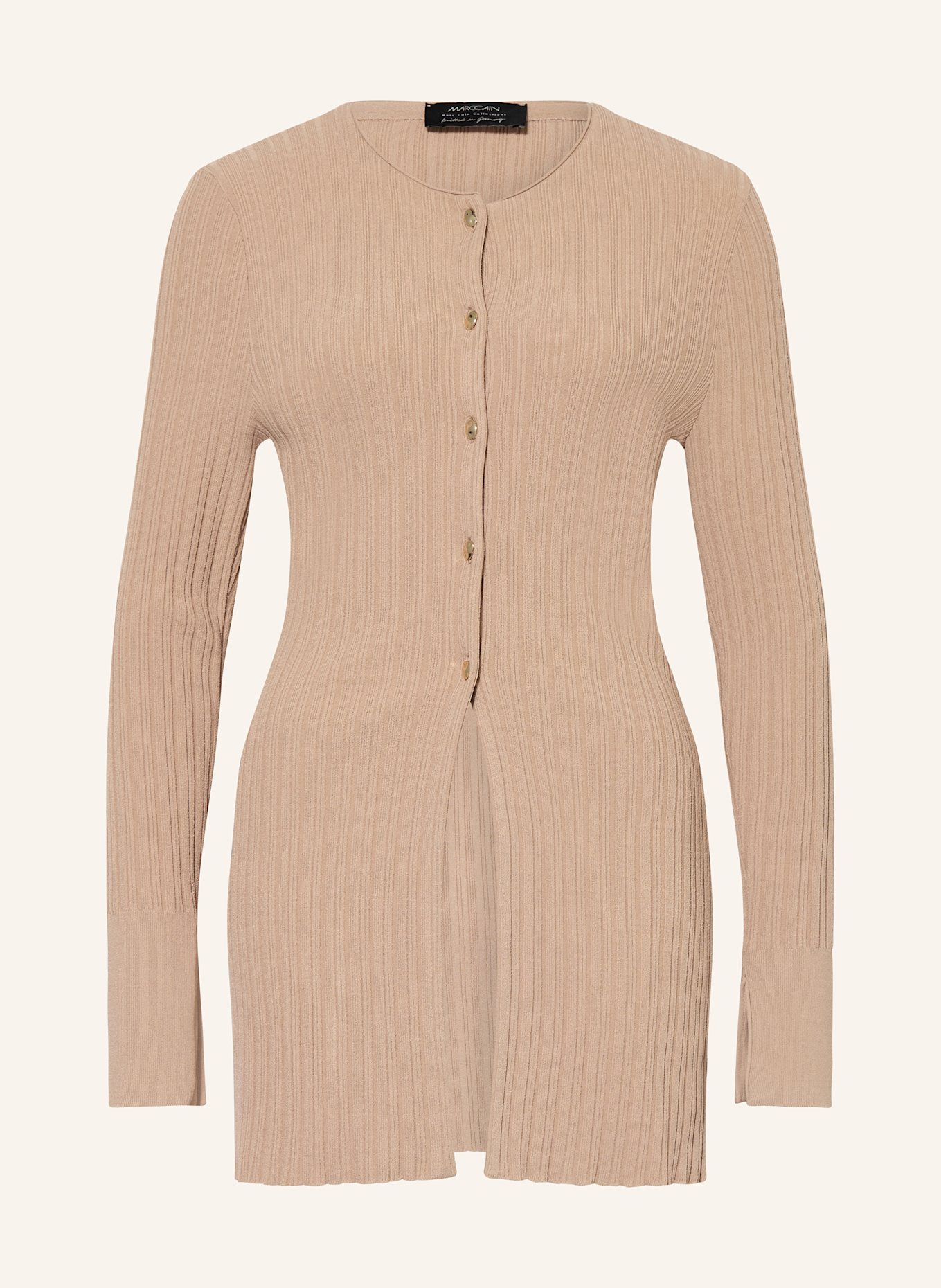 MARC CAIN Strickjacke: 619 warm taupe new
