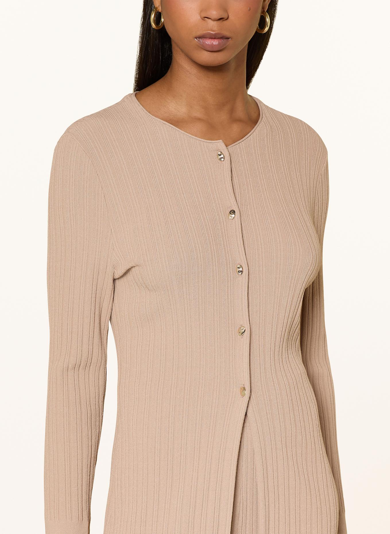 MARC CAIN Strickjacke: 619 warm taupe new