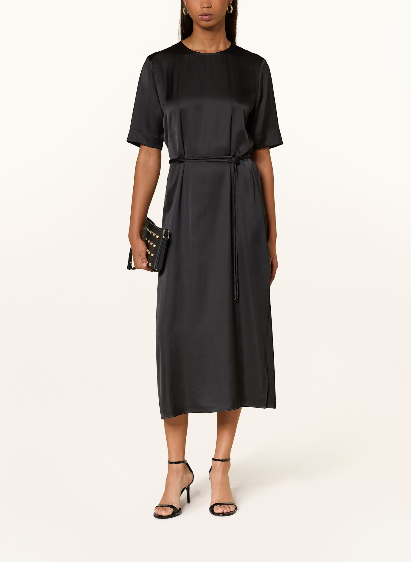 MARC CAIN Satinkleid: 900 BLACK