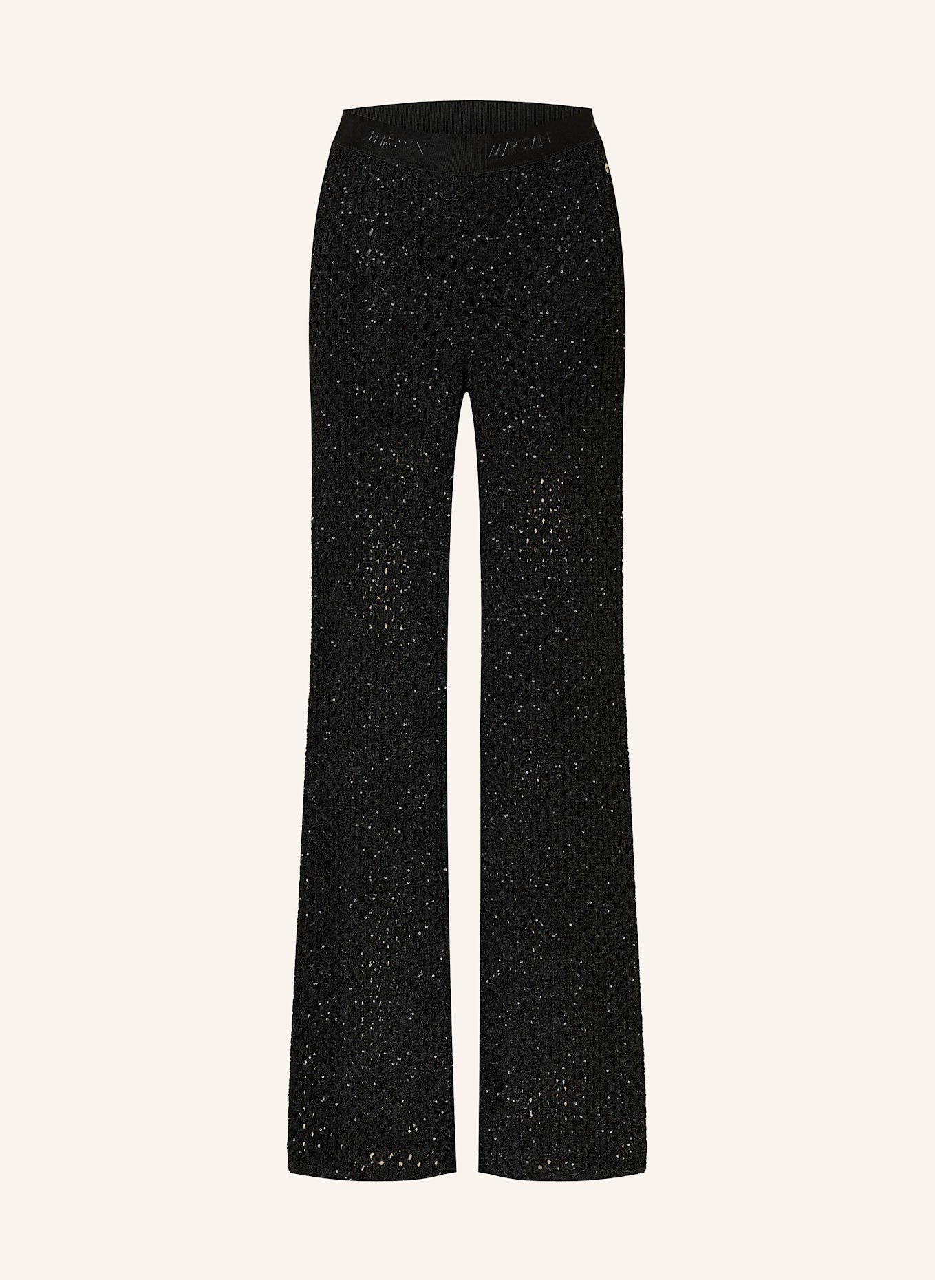 MARC CAIN Strickhose WELKOM mit Pailletten: 900 BLACK