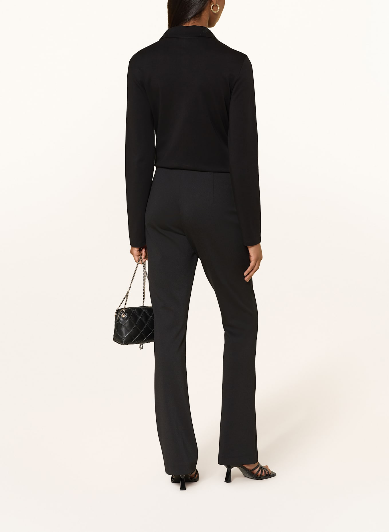 MARC CAIN Žerzejová polokošile: 900 BLACK