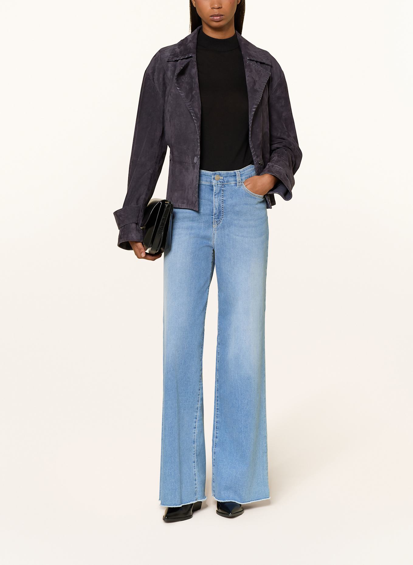 MARC CAIN Wide Leg Jeans WARRI: 353 blue denim