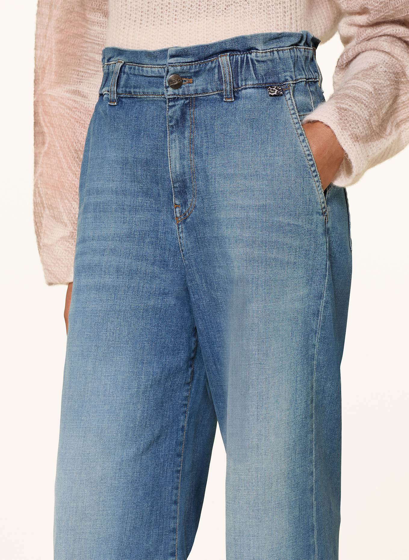 MARC CAIN Jeansy wide leg WAUKEE: 355 indigo blue