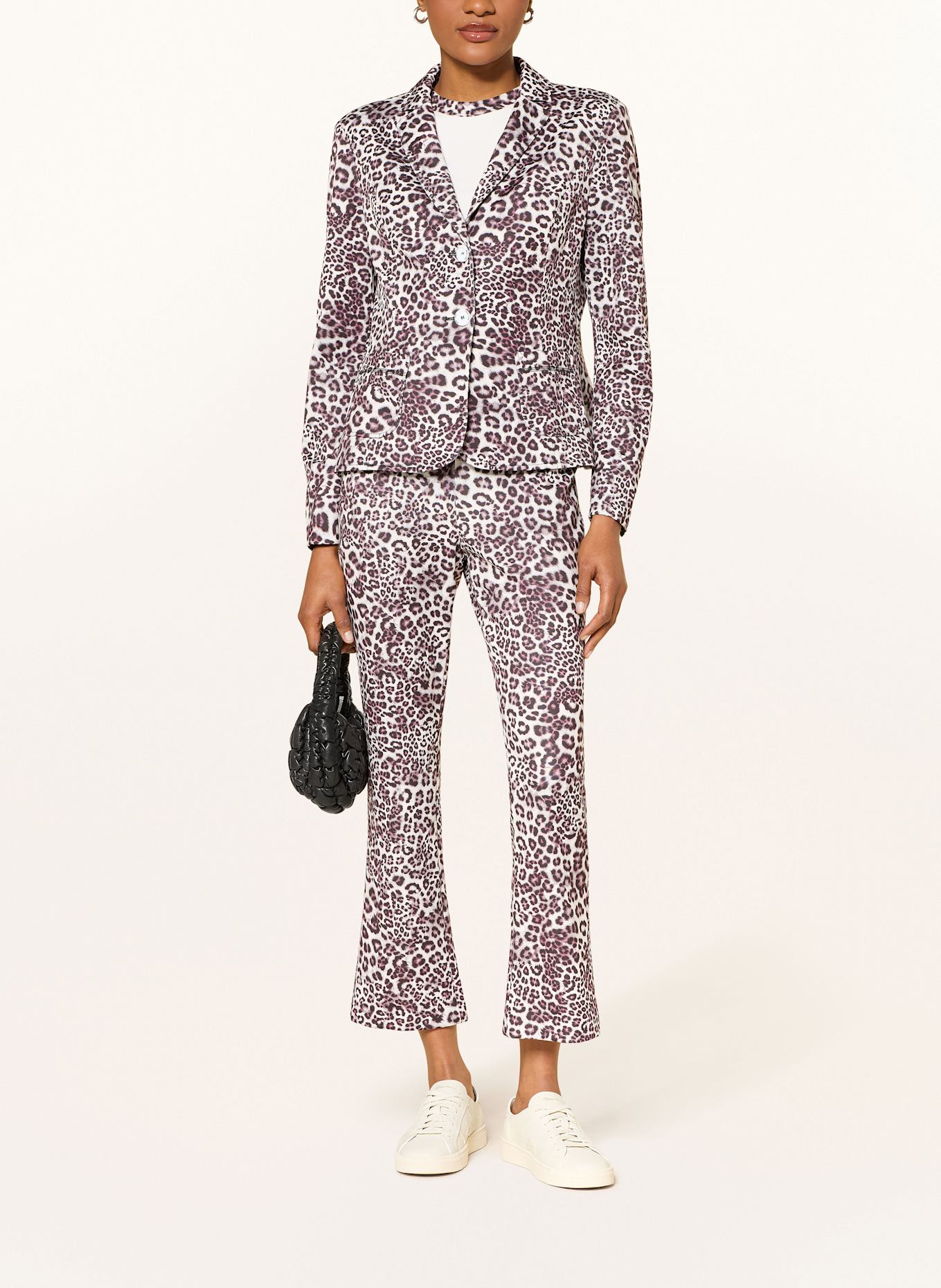 MARC CAIN Blezer LEO: KREMOWY / JASNOFIOLETOWY / CZARNY