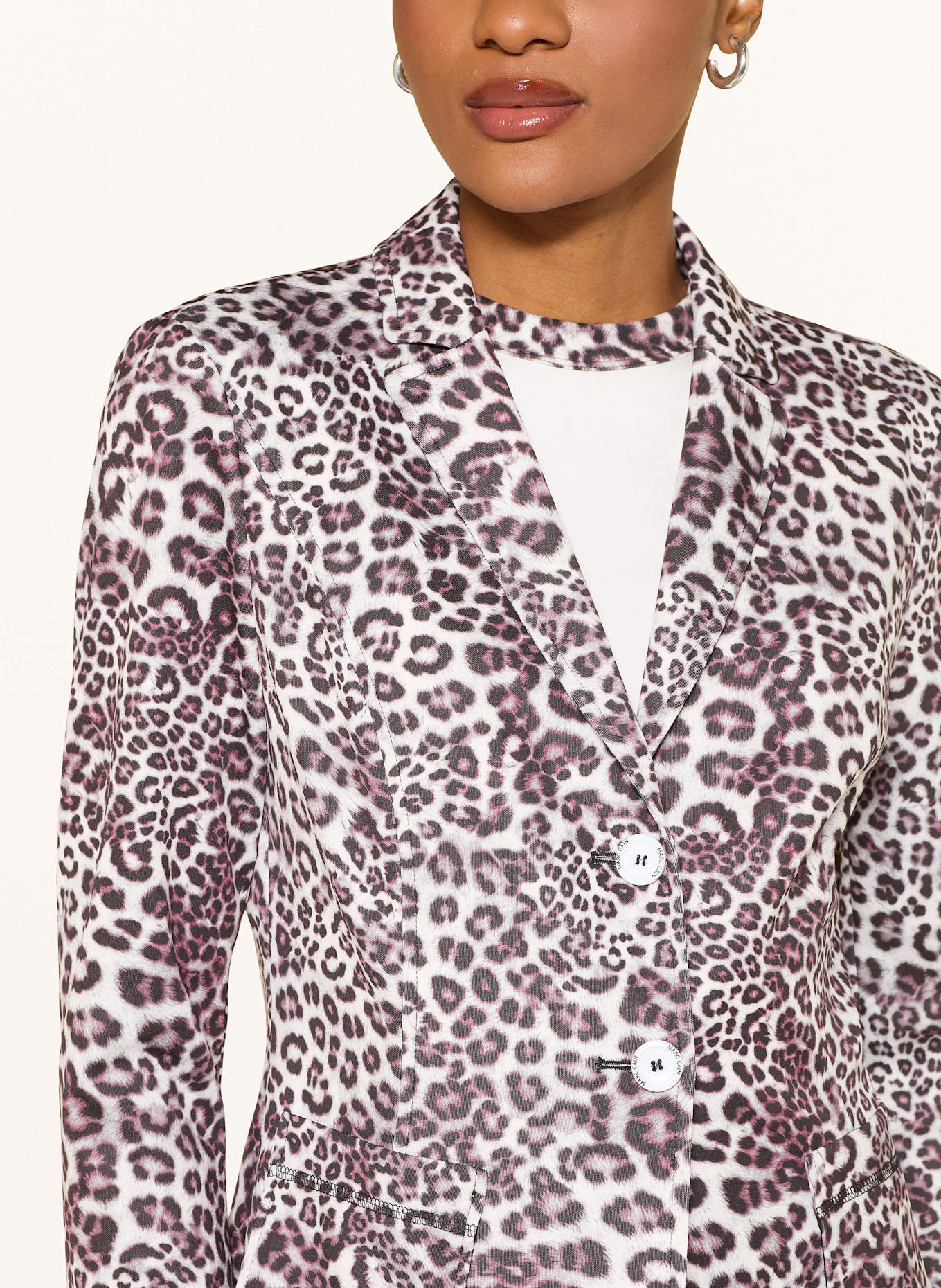 MARC CAIN Blezer LEO: KREMOWY / JASNOFIOLETOWY / CZARNY