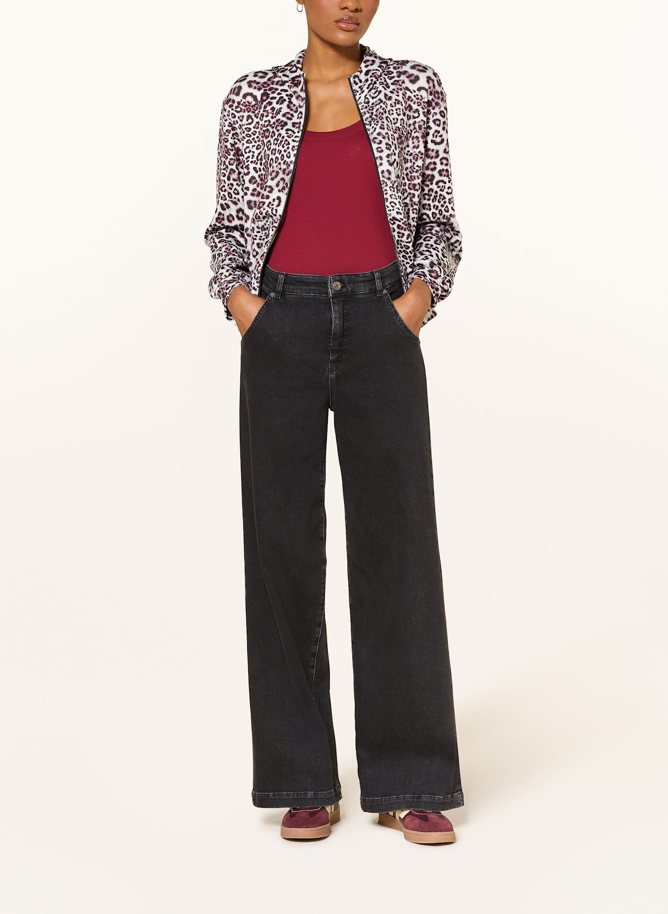 MARC CAIN Haut: ROUGE FONCÉ