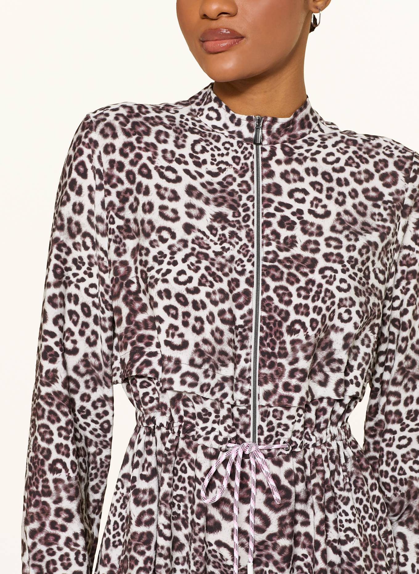 MARC CAIN Sukienka: BIAŁY / CZARNY / BRĄZOWY