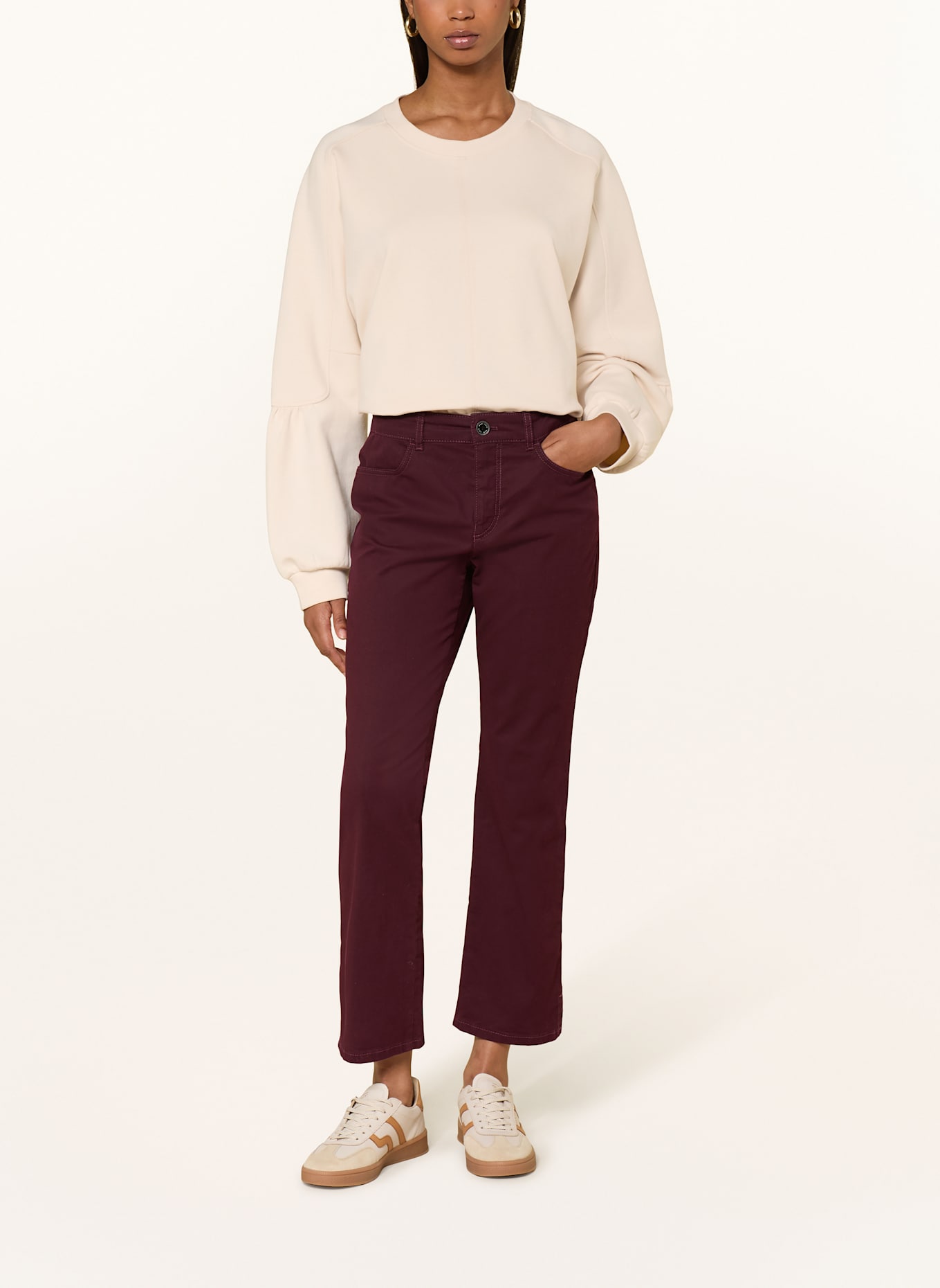 MARC CAIN Hose FORLI BW: 295 aubergine