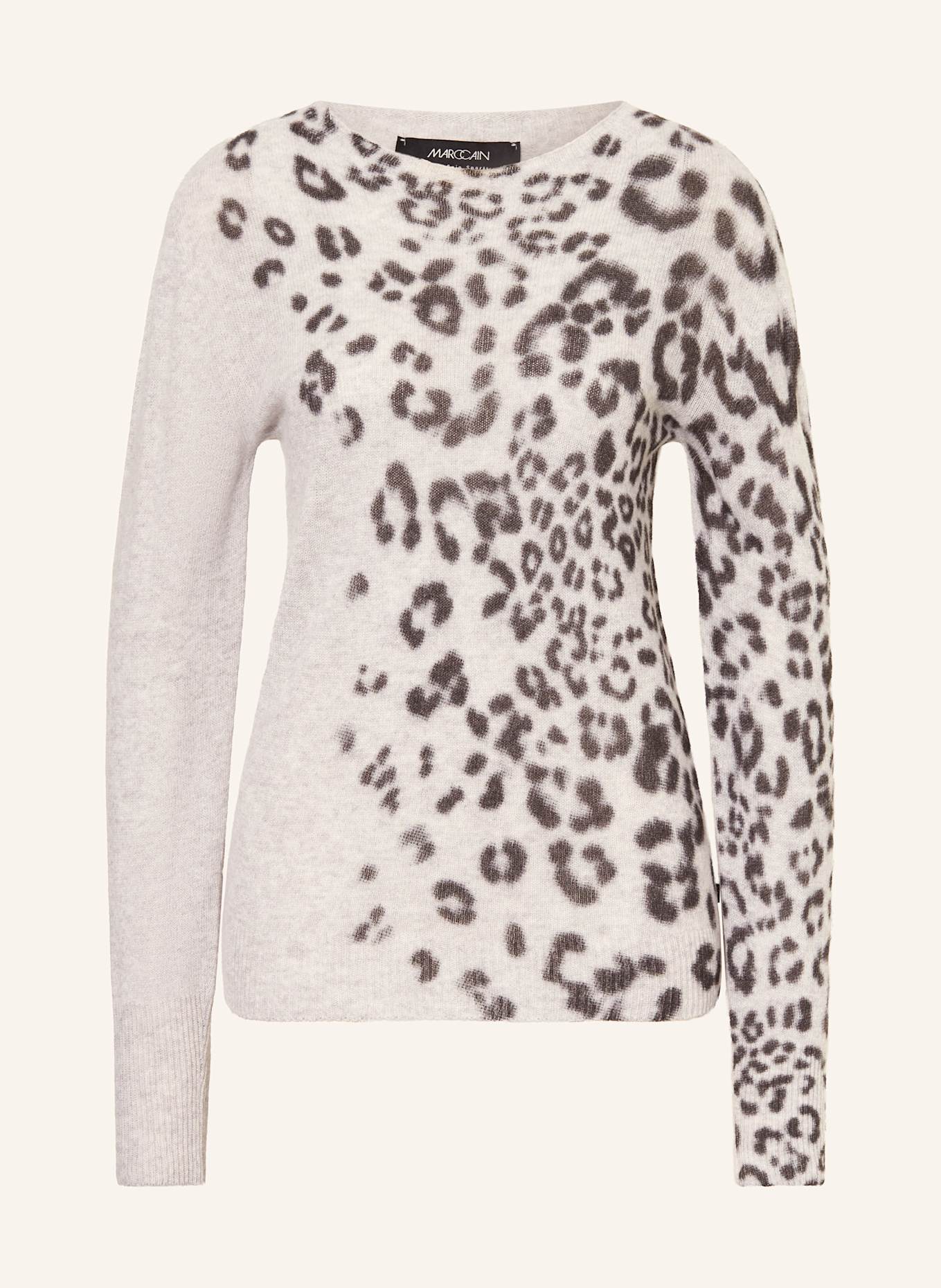 MARC CAIN Sweter: SZARONIEBIESKI / CZARNY