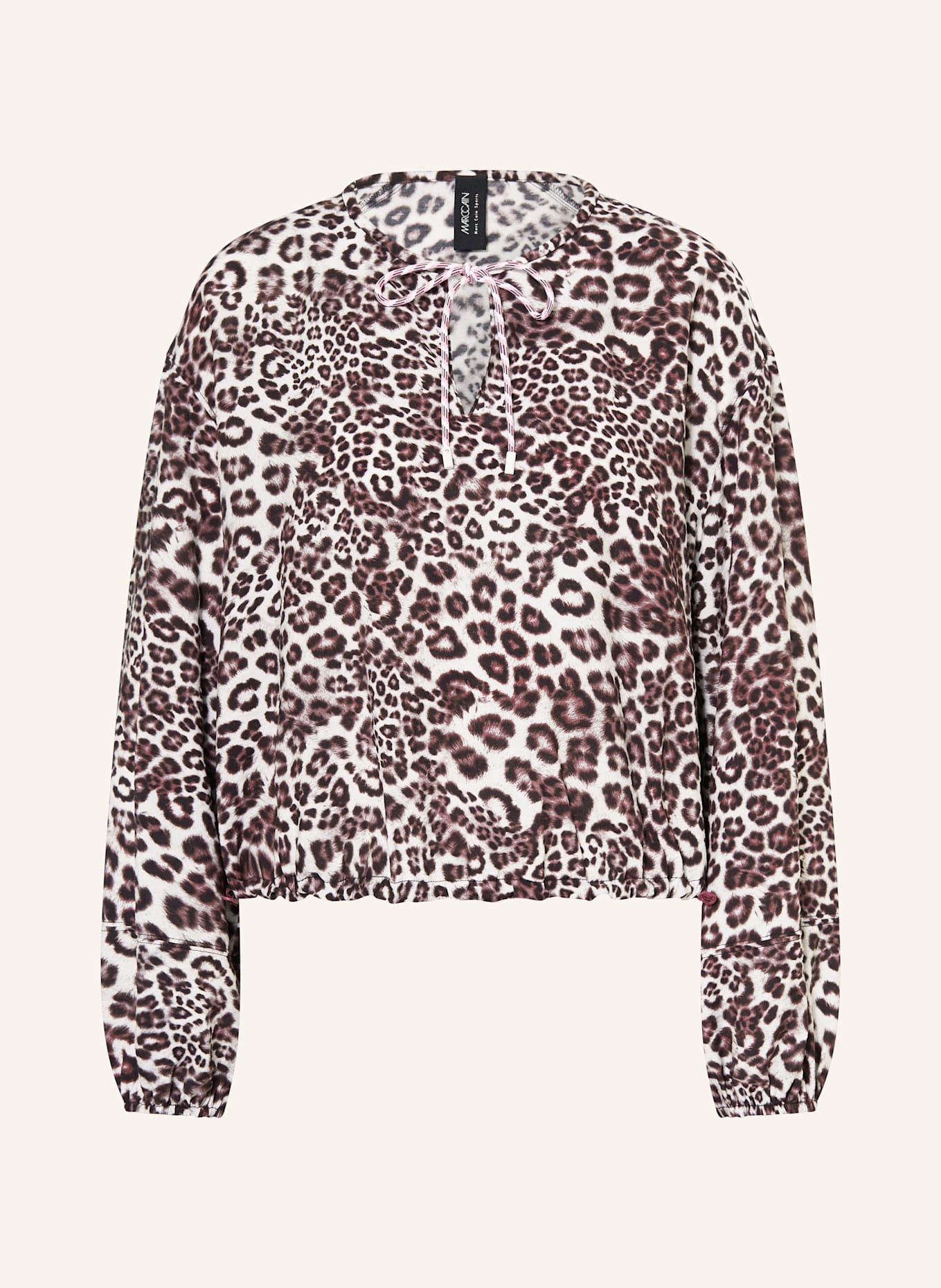 MARC CAIN Bluzka: BIAŁY / CZARNY / BRUDNY RÓŻ