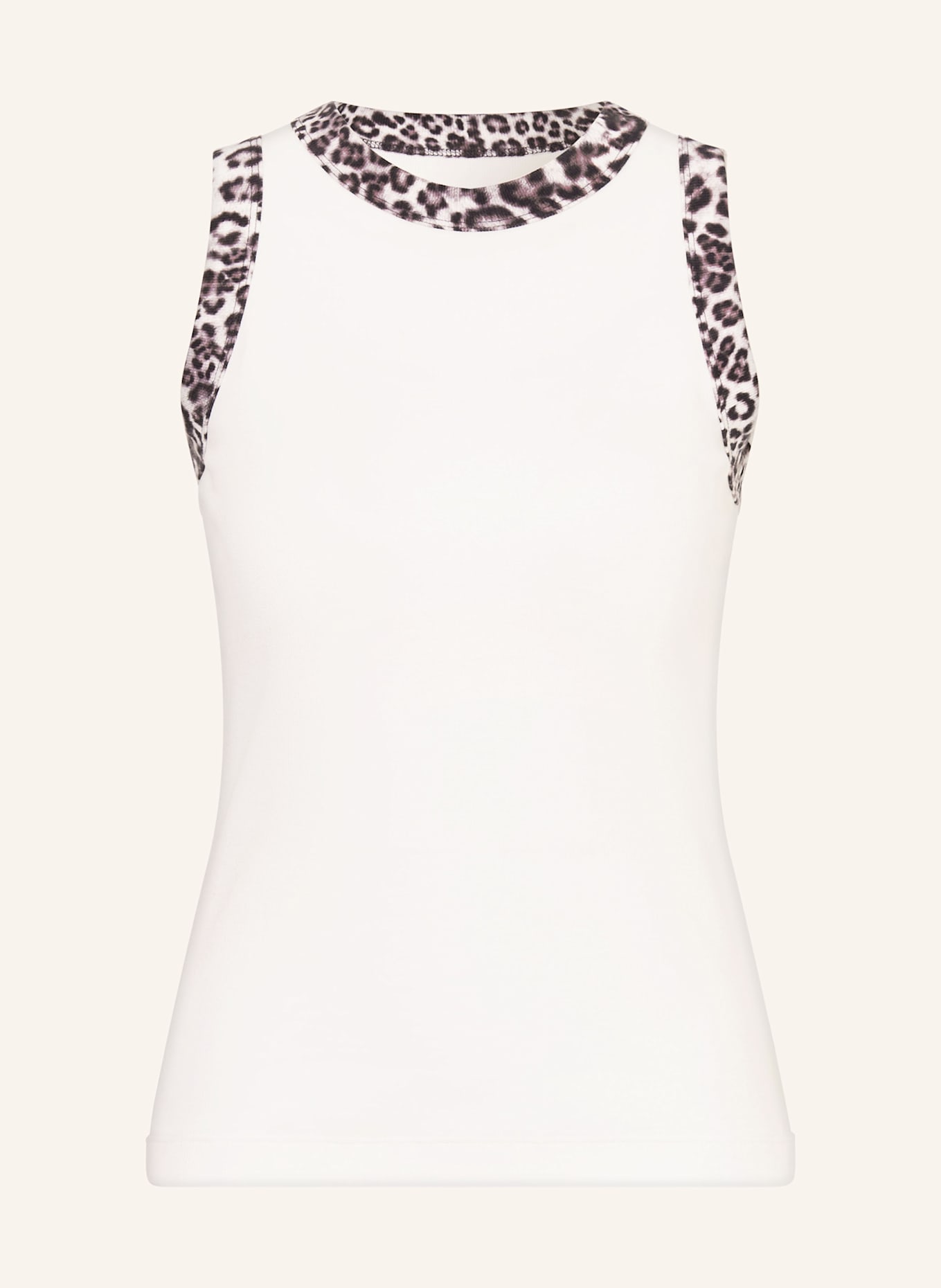 MARC CAIN Haut: BLANC / NOIR / LILAS CLAIR