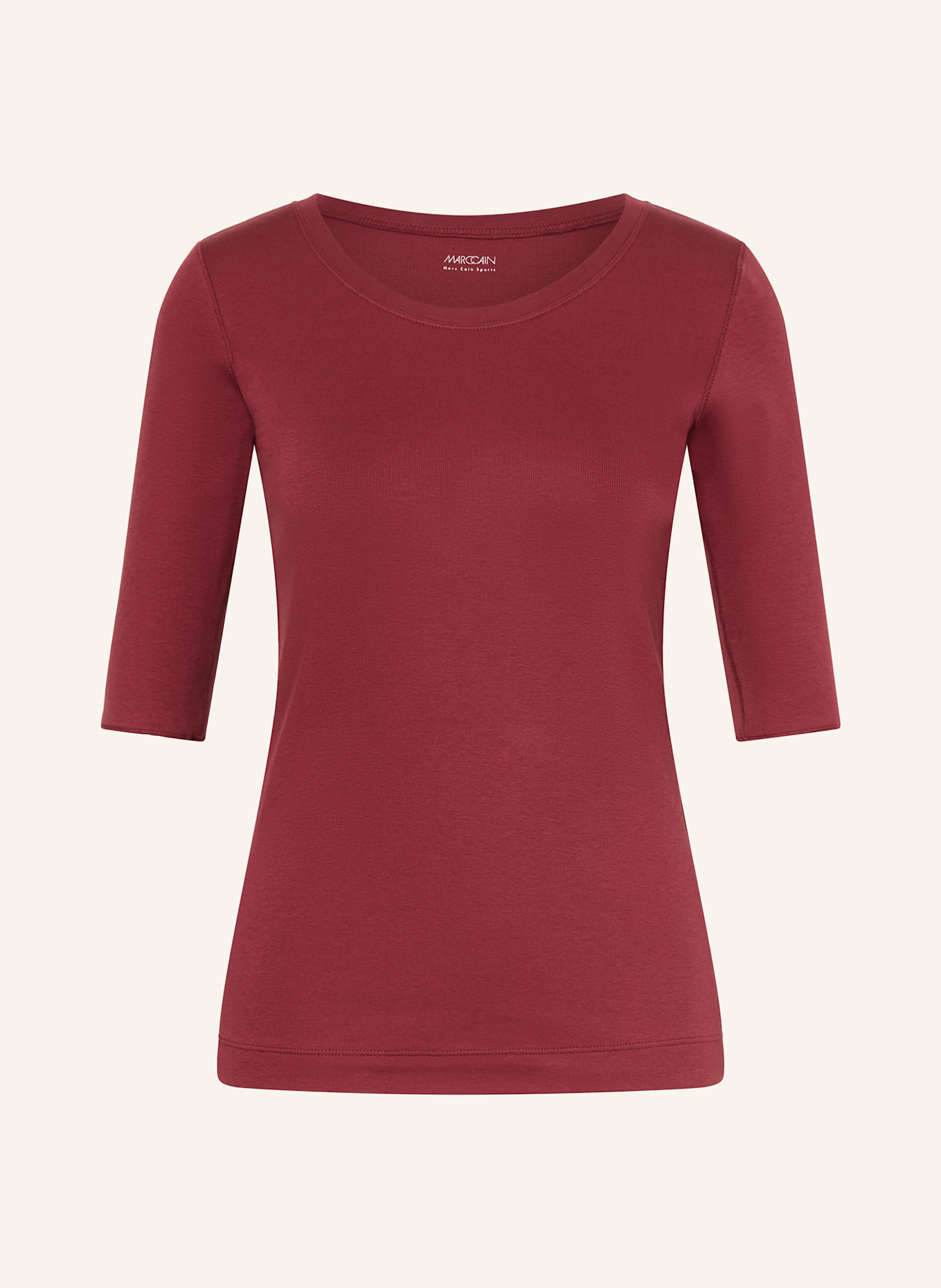 MARC CAIN Chemise à manches 3/4: ROUGE FONCÉ