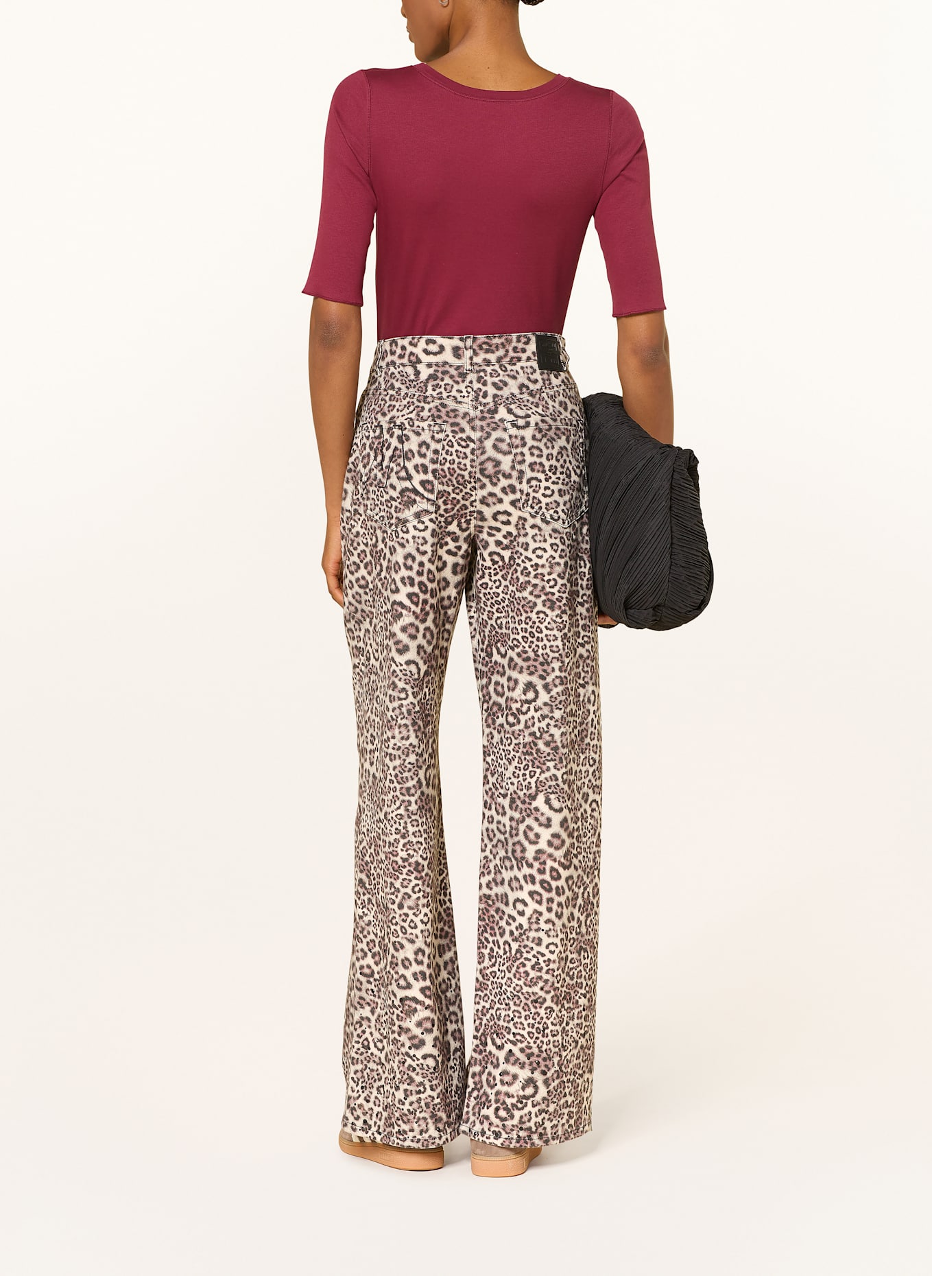 MARC CAIN Chemise à manches 3/4: ROUGE FONCÉ