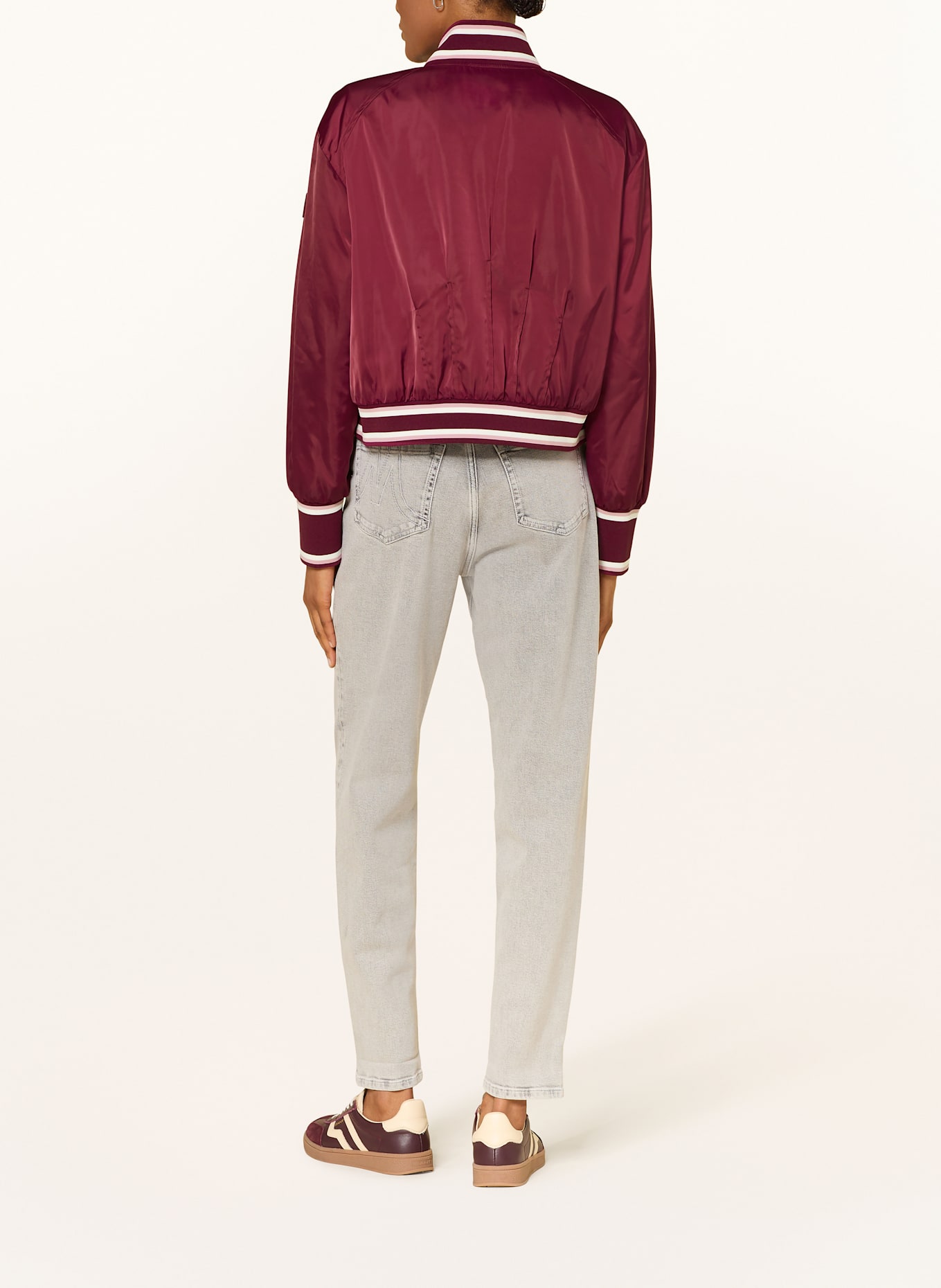 MARC CAIN Blouson zum Wenden: DUNKELROT / WEISS / PINK