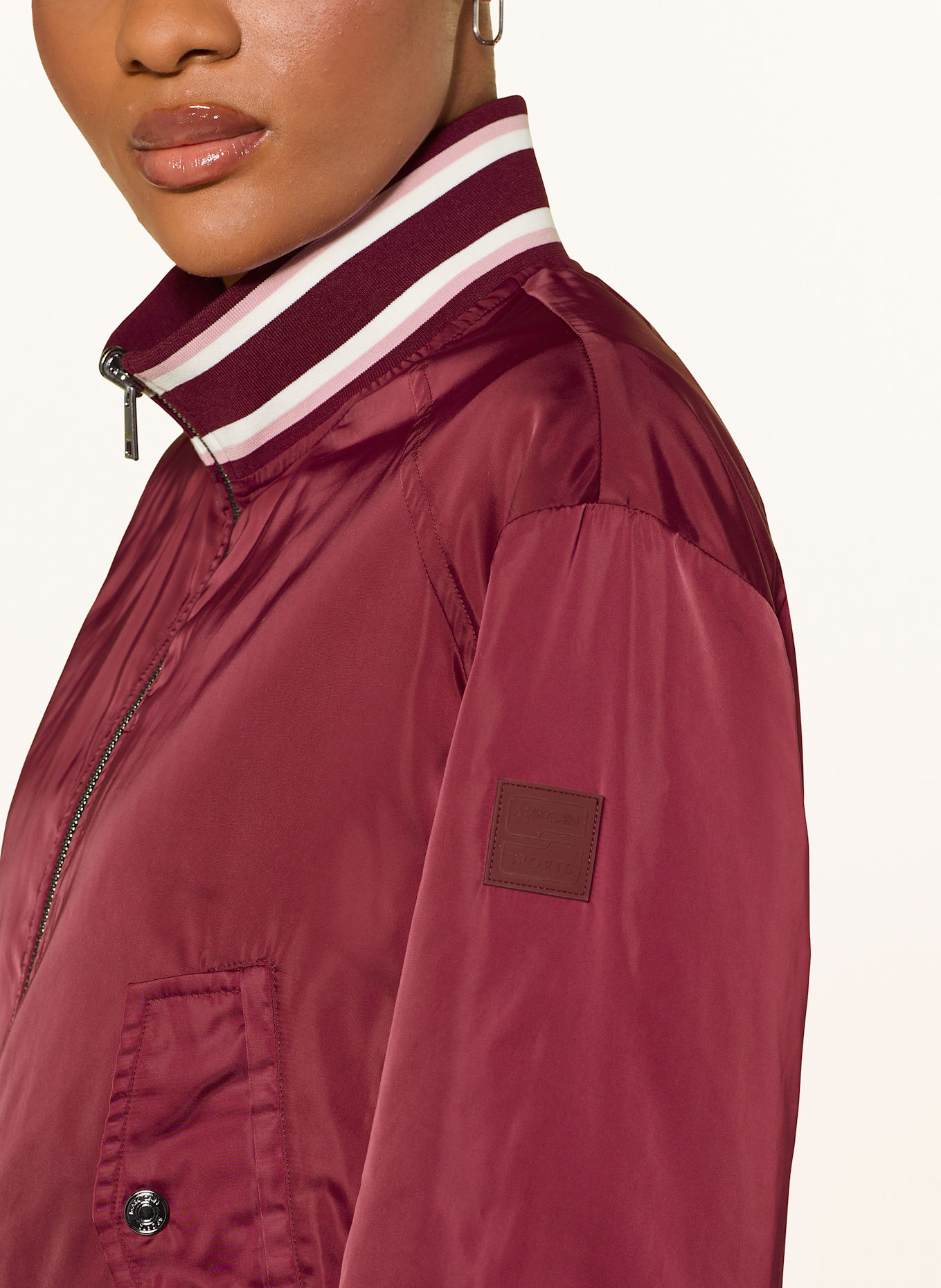 MARC CAIN Blouson zum Wenden: DUNKELROT / WEISS / PINK