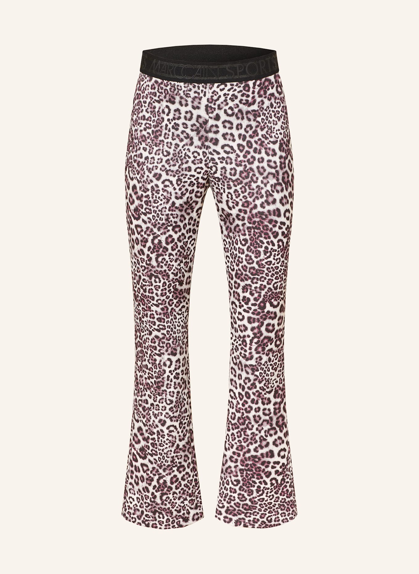 MARC CAIN Spodnie 7/8 FREDERICA: BIAŁY / CZARNY / JASNOFIOLETOWY